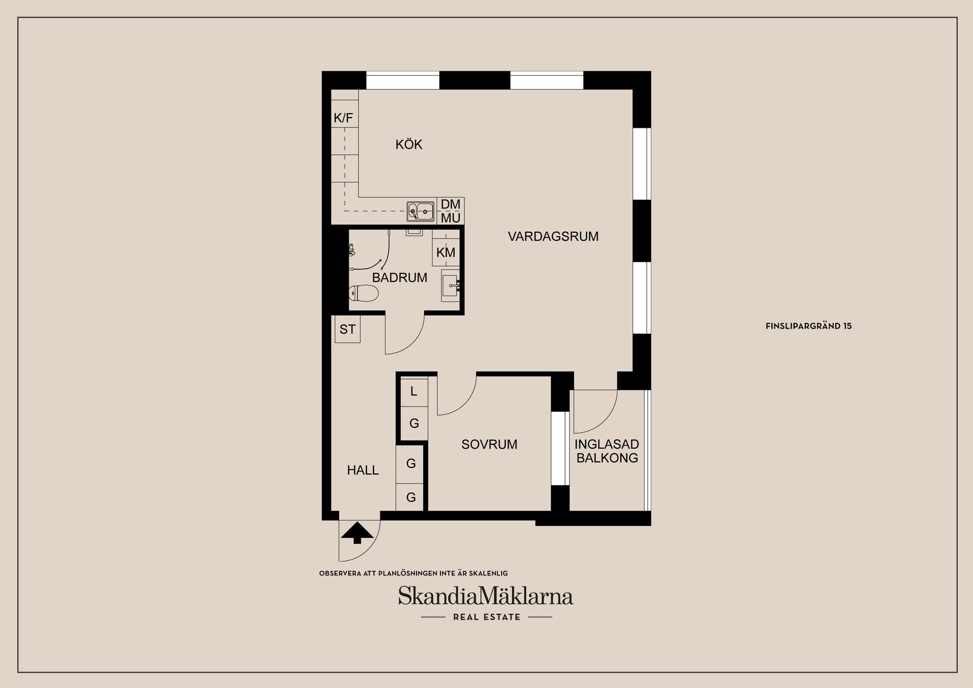 Bostadsrätt, Finslipargränd 15, Huddinge Centrum/Sjödalen, Huddinge