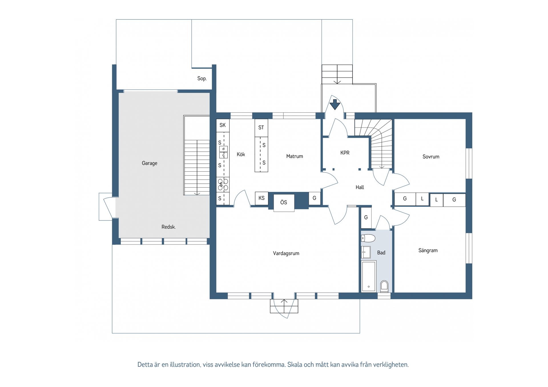 Villa, Bondegatan 14, Centrum, Tibro