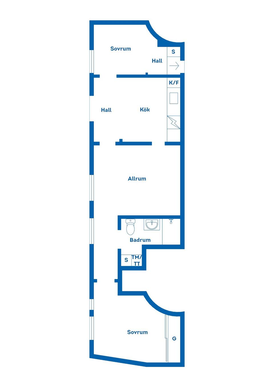Bostadsrätt, Amiralitetsgatan 6A, Trossö, Karlskrona