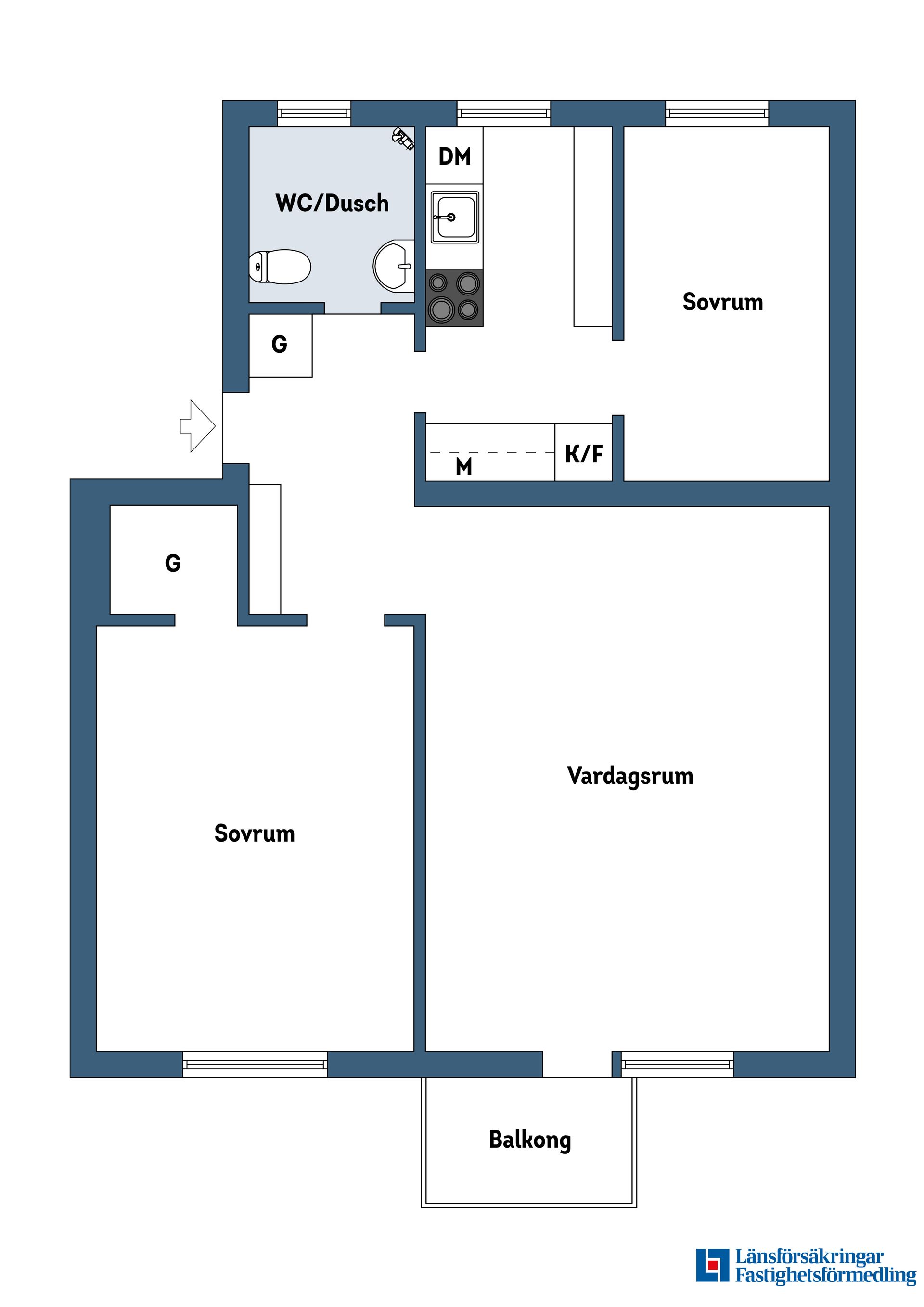Bostadsrätt, Borensvägen 21, Årsta, Stockholm