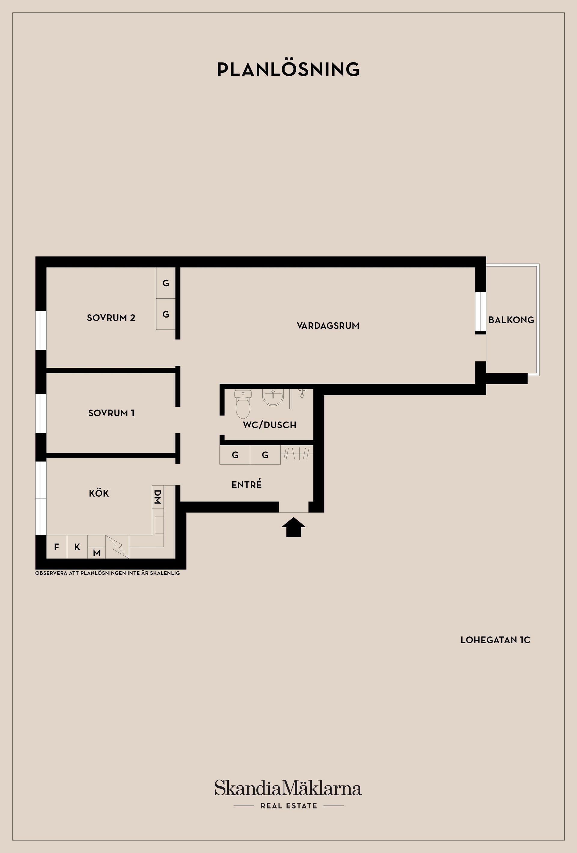 Bostadsrätt, Lohegatan 1C, Söder, Eskilstuna