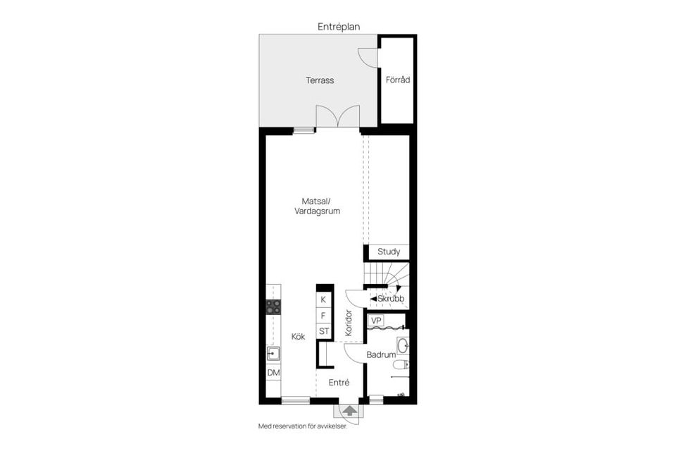 Radhus, Akrobatgatan 11 F, Björkalund, Norrköping