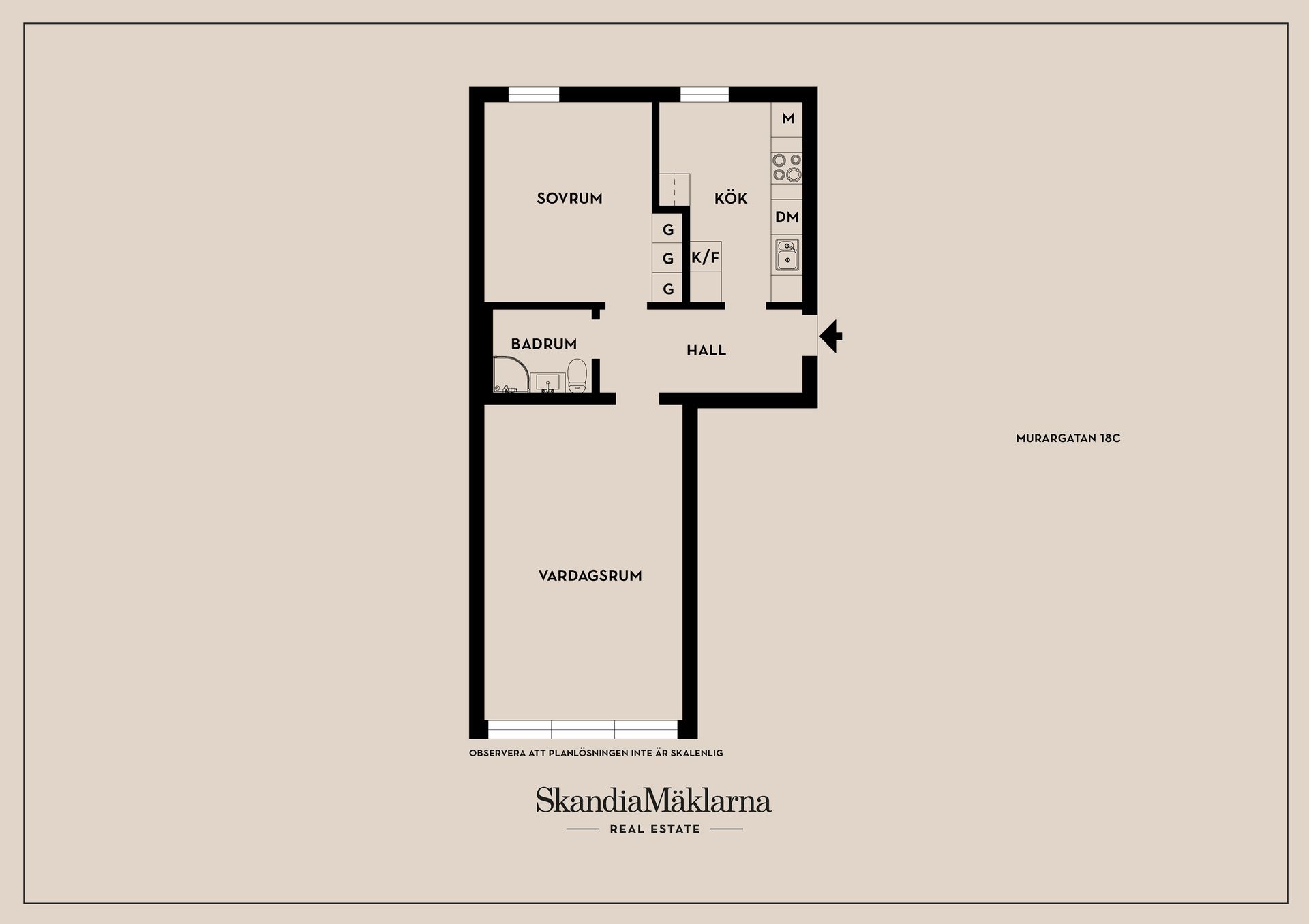 Bostadsrätt, Murargatan 18C, Sala Backe, Uppsala