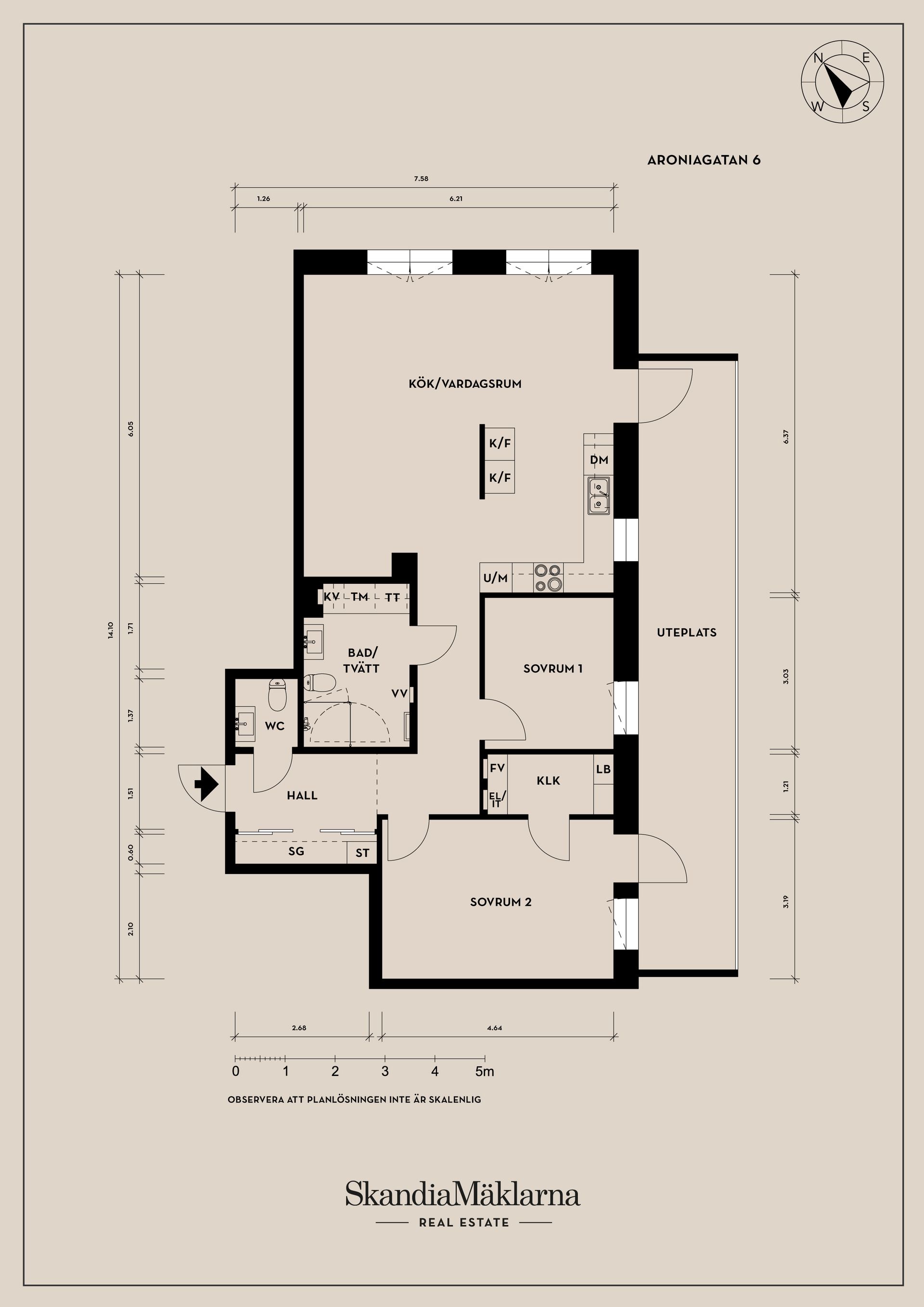 Bostadsrätt, Aroniagatan 6, Göteborg