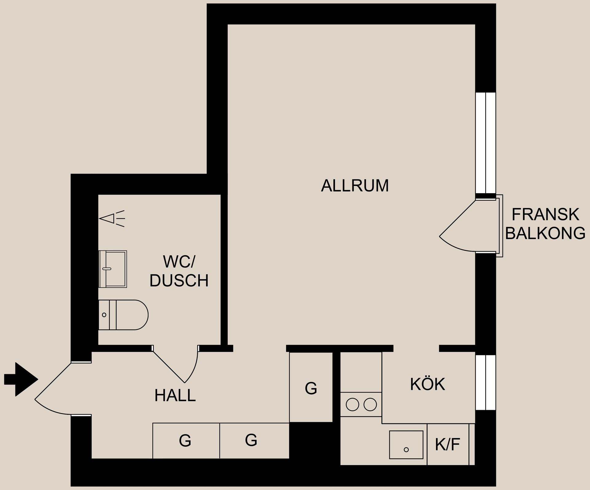 Bostadsrätt, Hagebygatan 49, Centralt, Söder, Norrköping