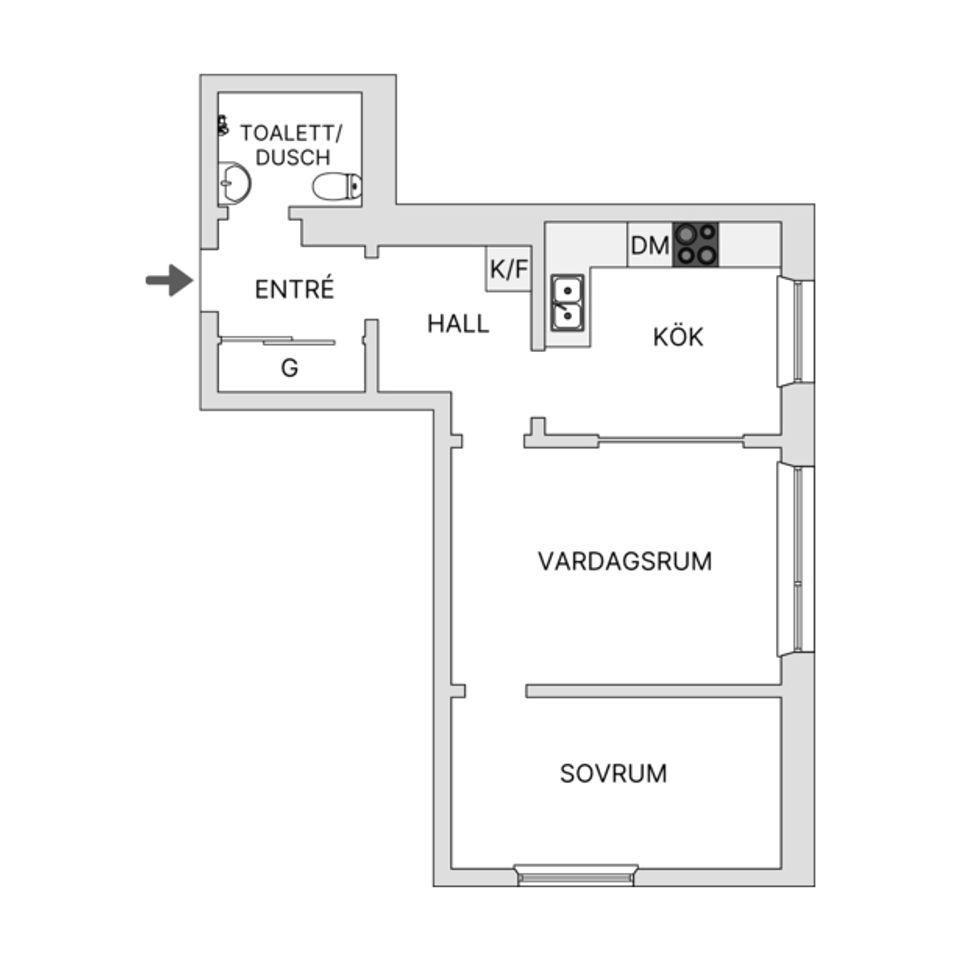 Bostadsrätt, Borgmästargatan 4A, Södermalm - SoFo, Stockholm