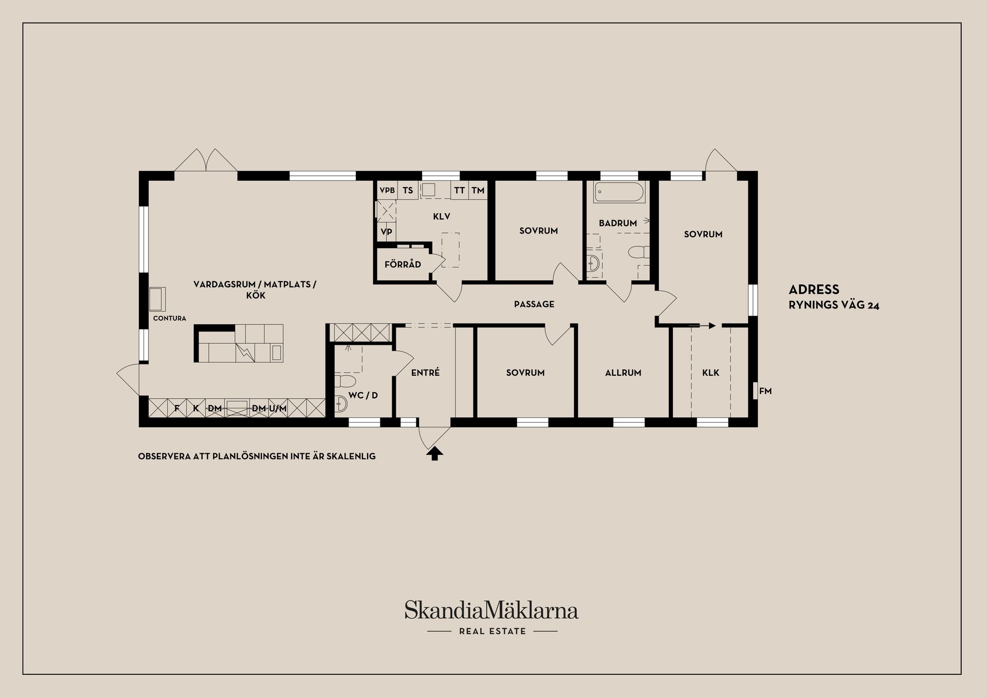 Villa, Rynings väg 24, Malmbryggshage, Nyköping