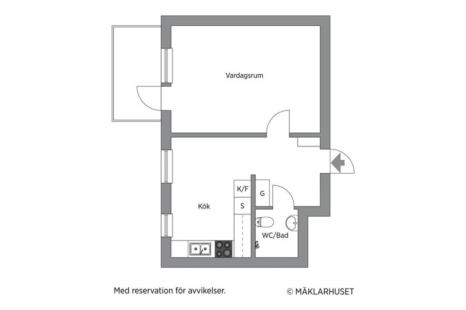 Bostadsrätt, Djupegatan 37b, Öster, Hudiksvall