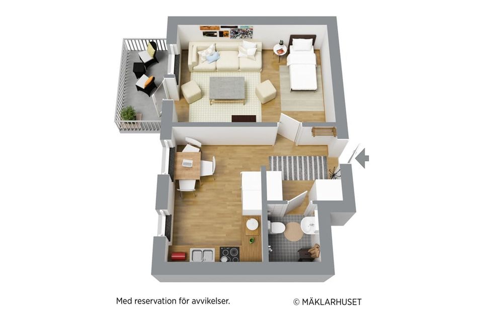 Bostadsrätt, Djupegatan 37b, Öster, Hudiksvall