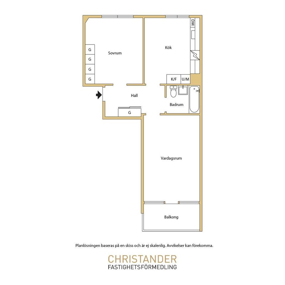 Bostadsrätt, Götaholmsgatan 21, Gamlestaden, Göteborg
