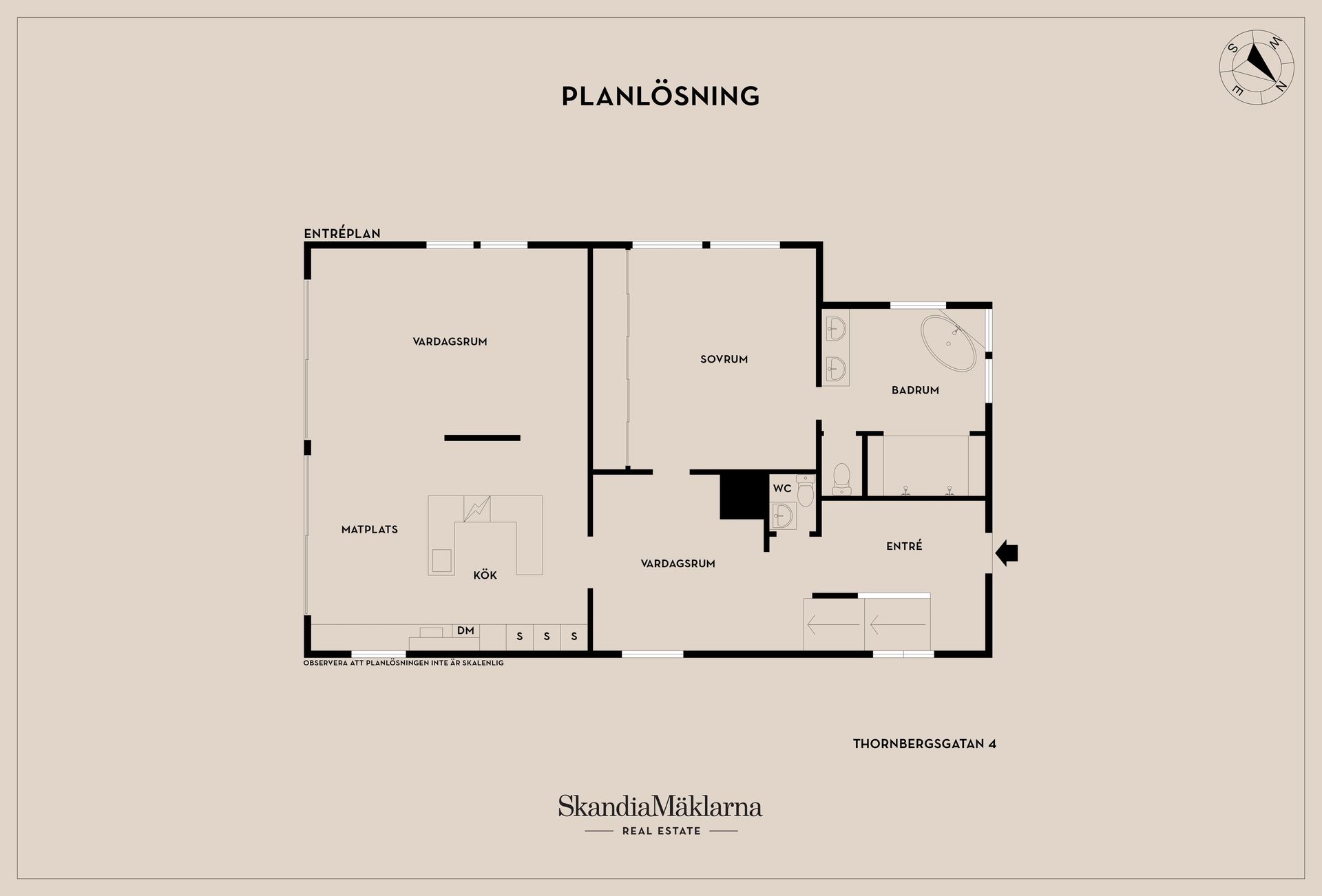 Villa, Thornbergsgatan 4, Centralt, Höör