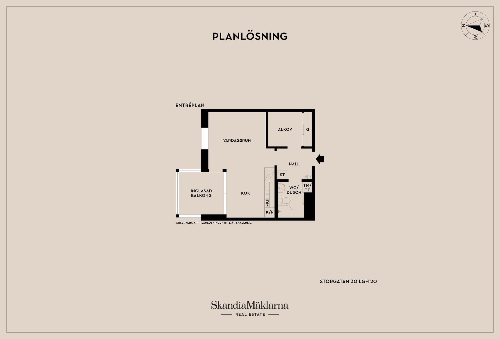 Bostadsrätt, Storgatan 30, Centralt, Skövde
