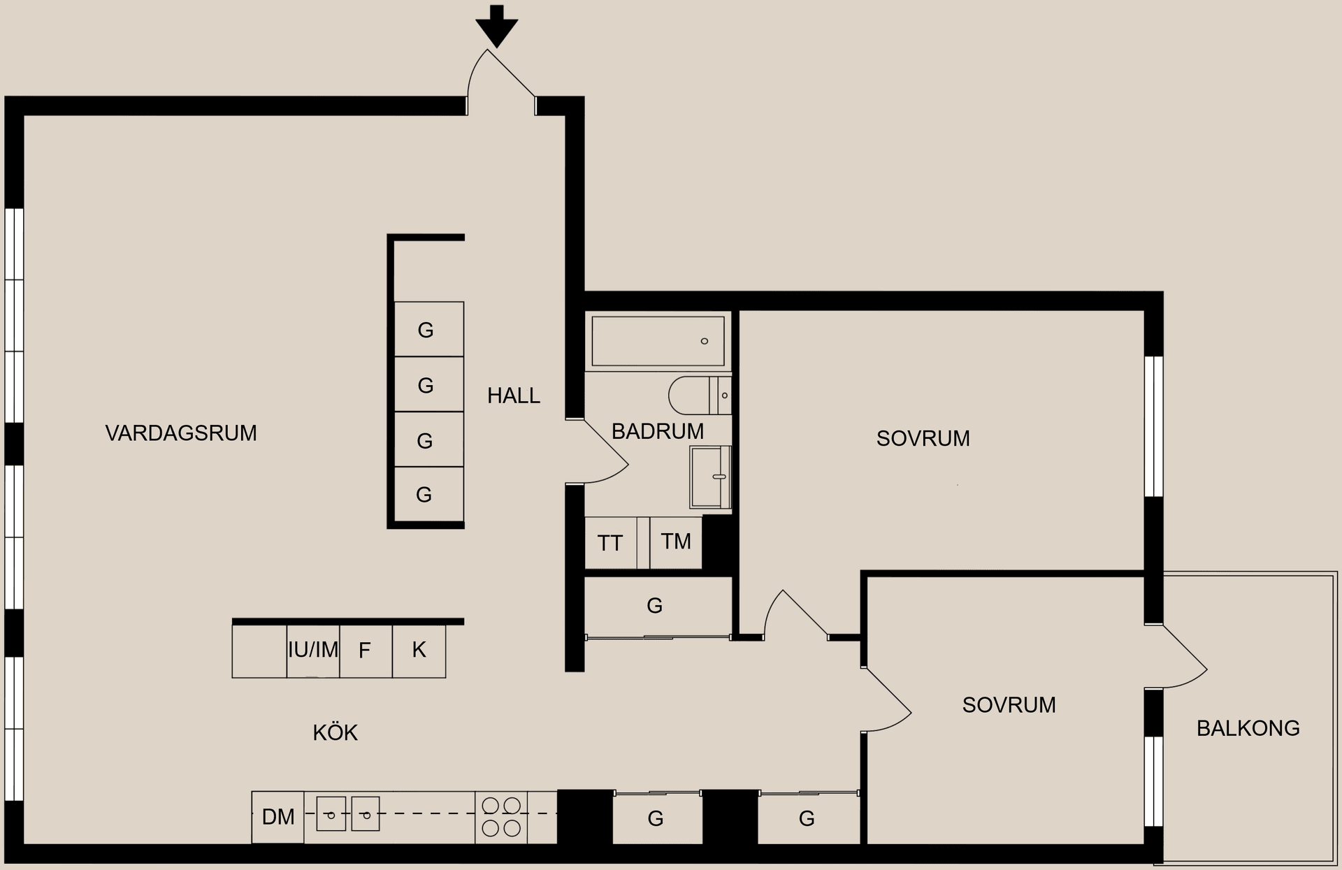 Bostadsrätt, Sveagatan 7, Centralt, resecentrum, Norrköping