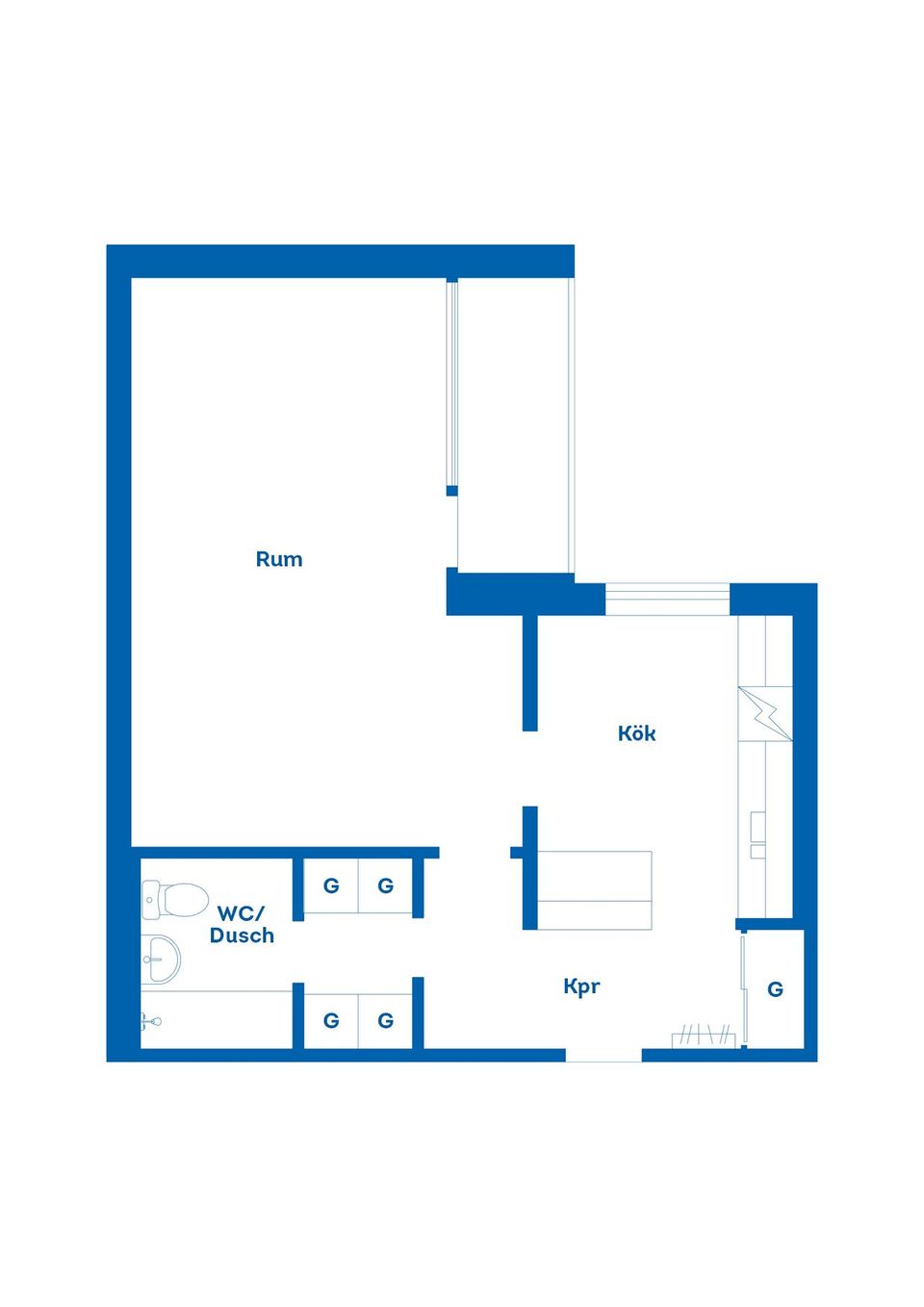 Bostadsrätt, Västra Prinsgatan 20A, Trossö, Karlskrona