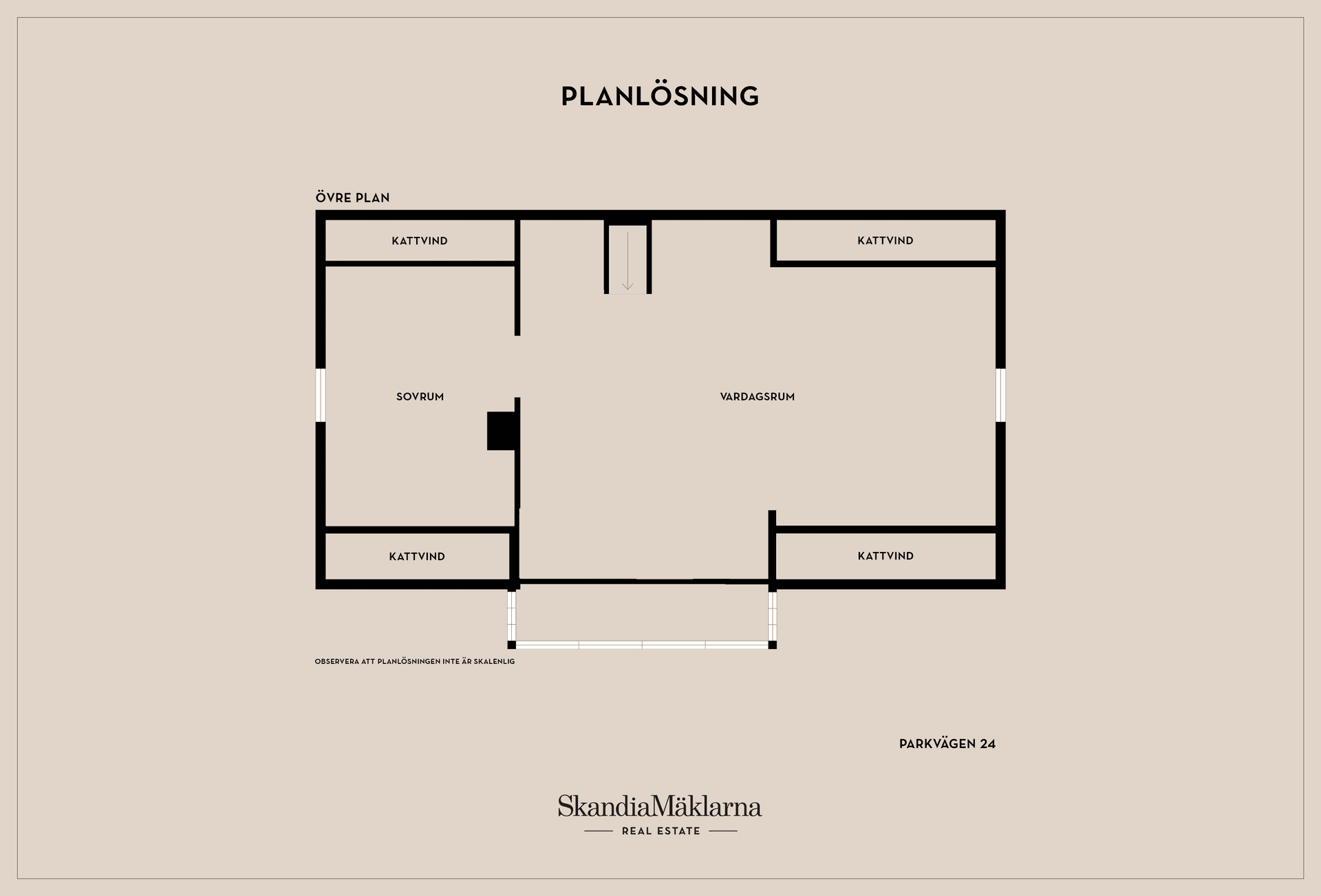 Villa, Parkvägen 24, Norra Skogen, Karlsborg