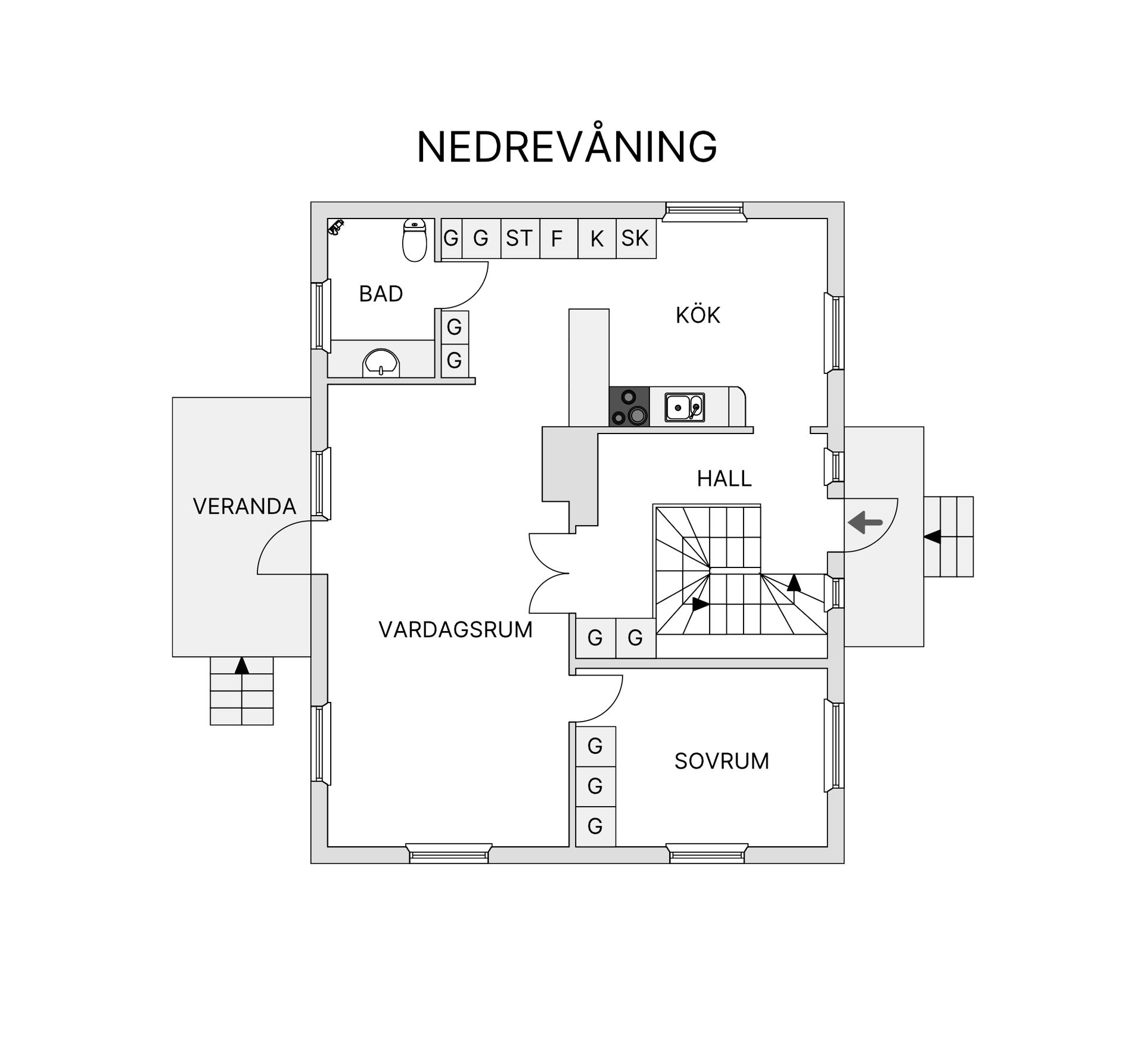 Villa, Centrumvägen 50, Centrum, Kalix