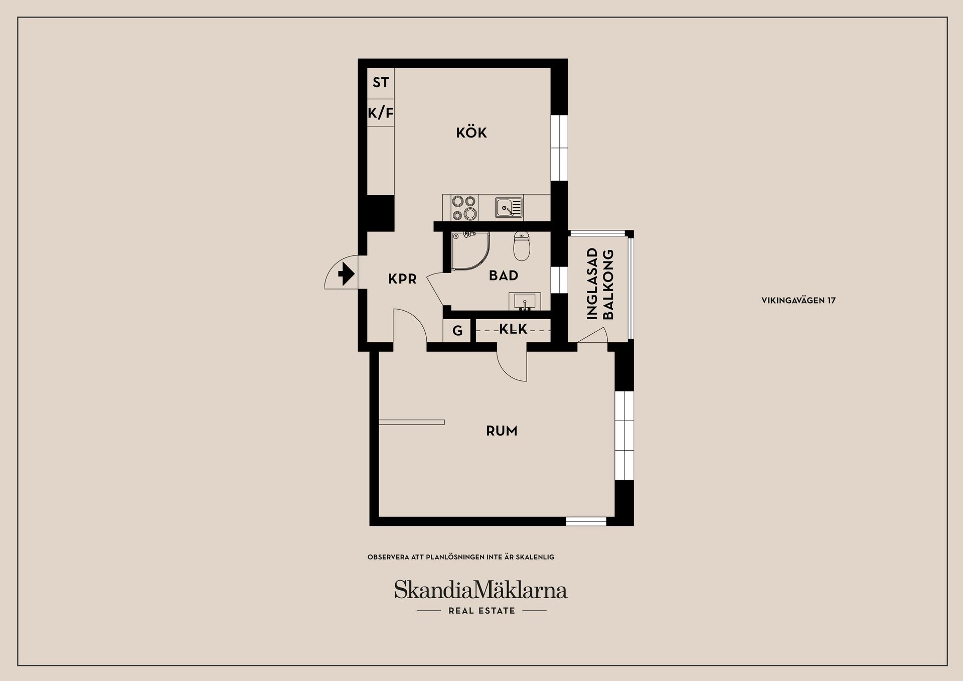 Bostadsrätt, Vikingavägen 17, Centrala Huddinge - Kvarnbergsplan, Huddinge