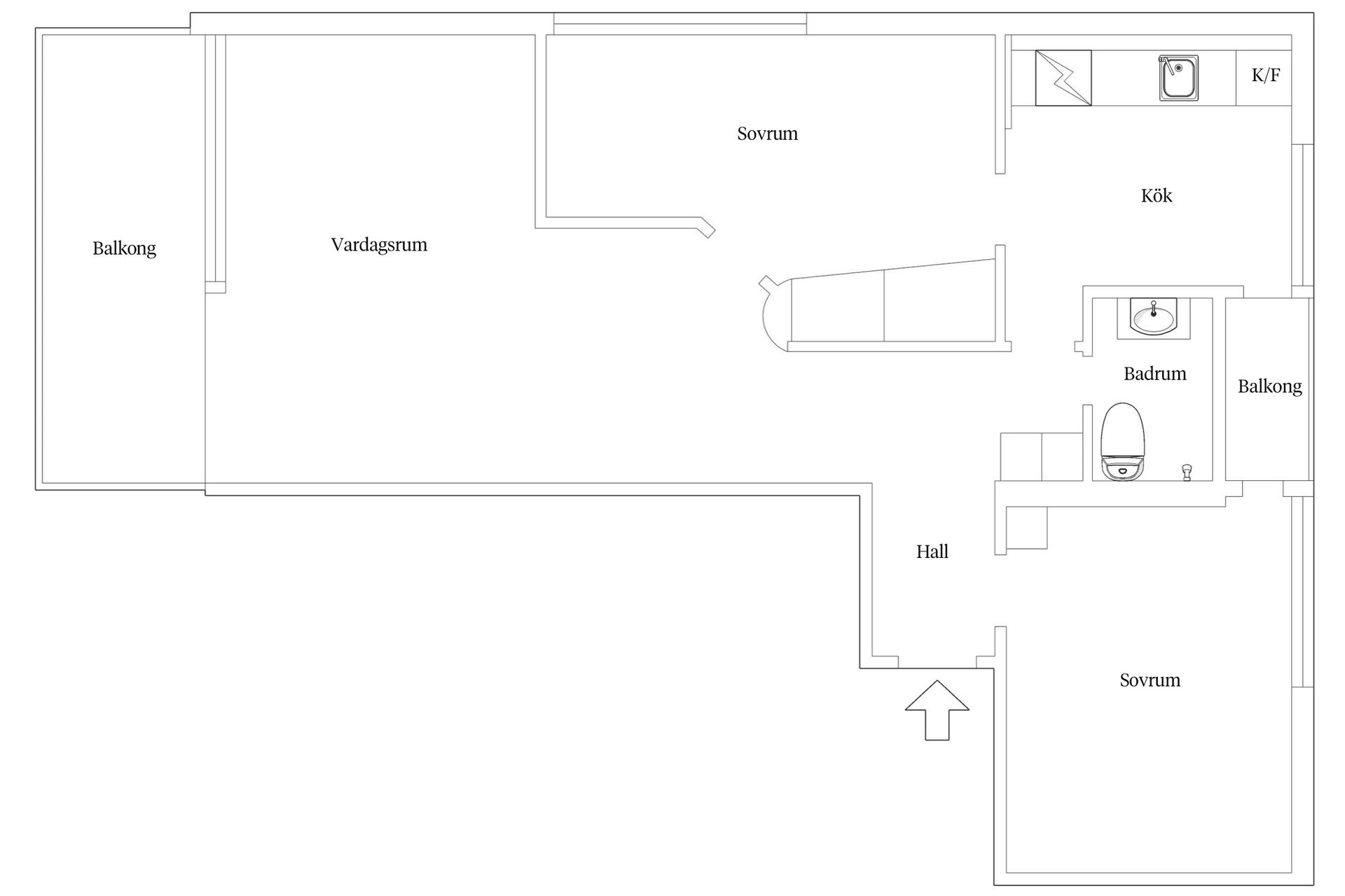 Bostadsrätt, Tågmästaregatan 3, Väster, Lund