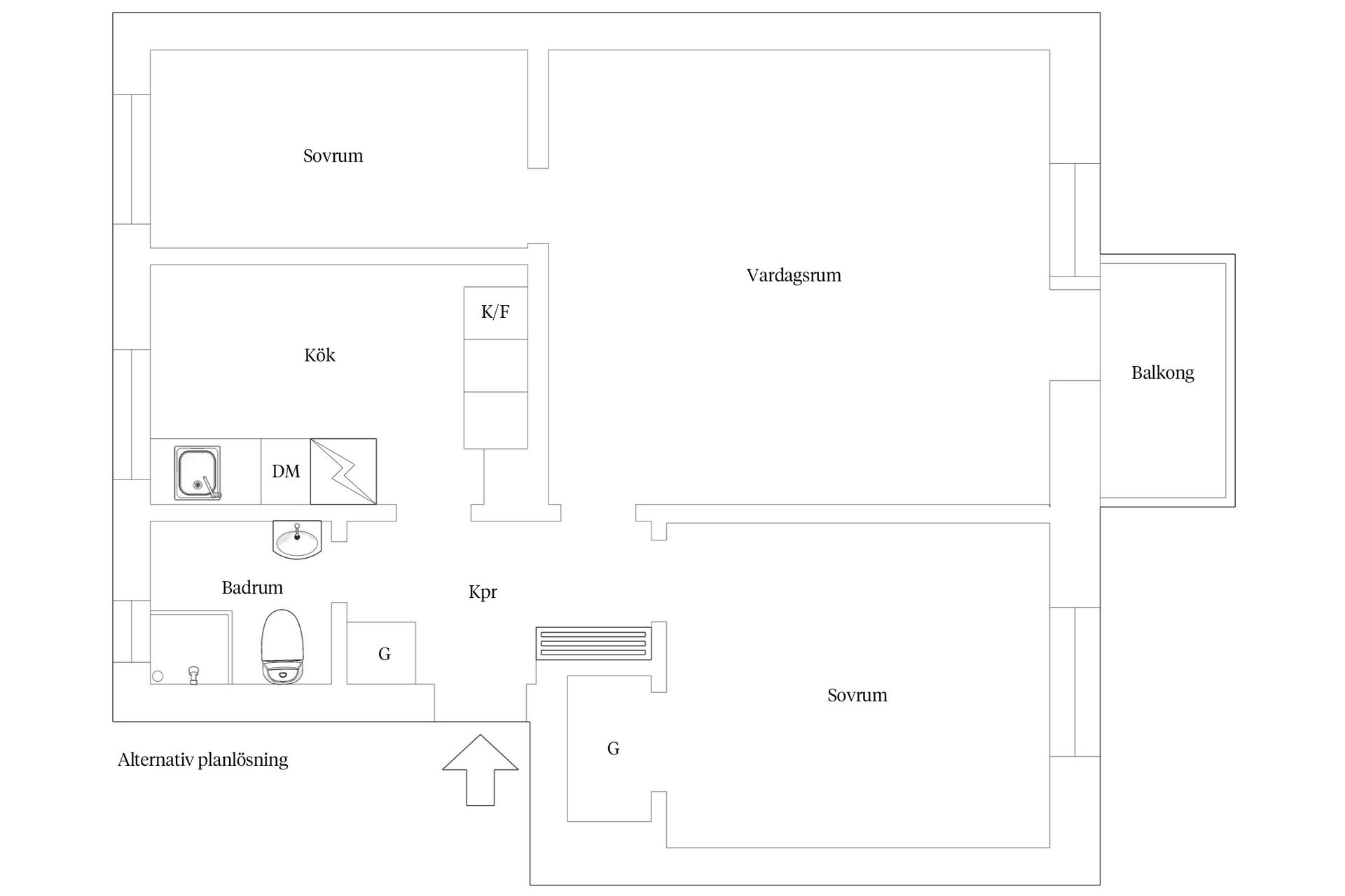 Bostadsrätt, Alingsåsvägen 16, Hammarbyhöjden, Stockholm