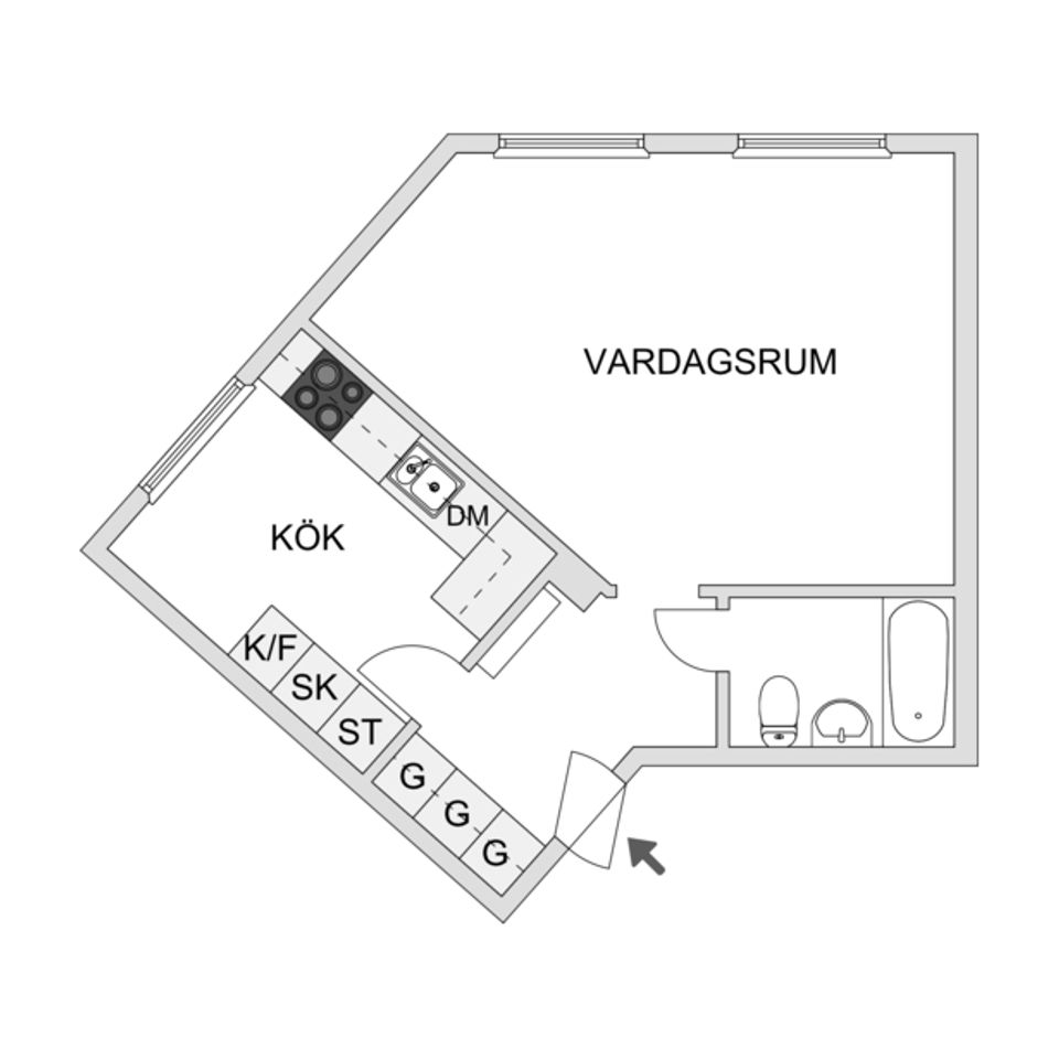 Bostadsrätt, Molkomsbacken 25, Farsta, Stockholm