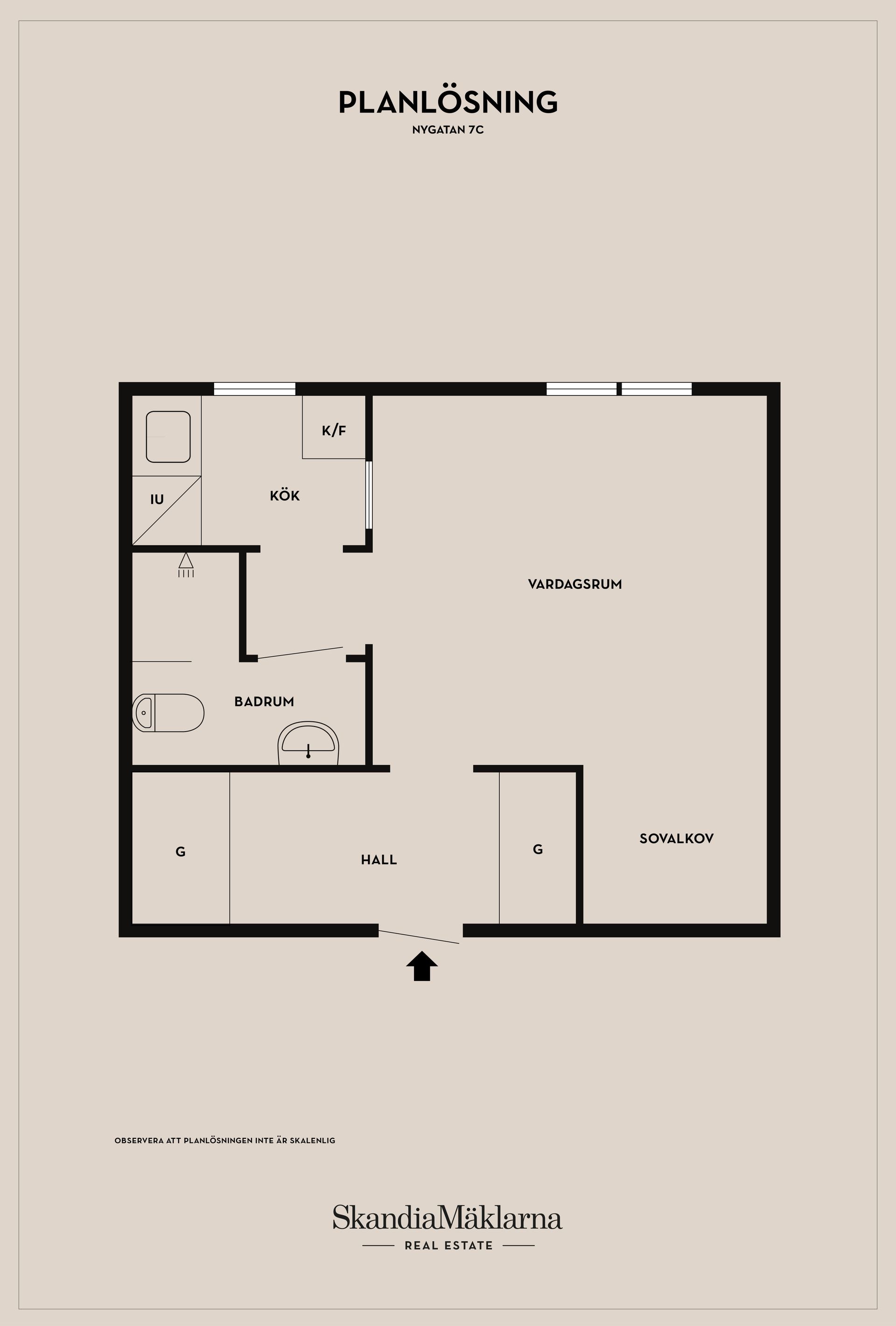 Bostadsrätt, Nygatan 7C, Rydsgård, Skurup
