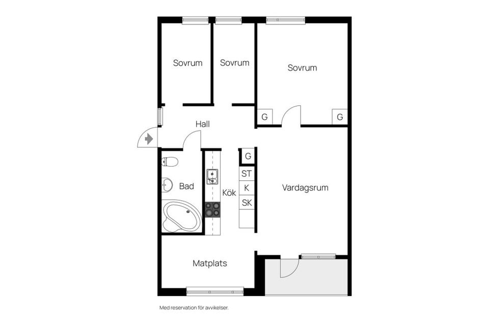 Bostadsrätt, Benvägen 36, Bjurhovda, Västerås