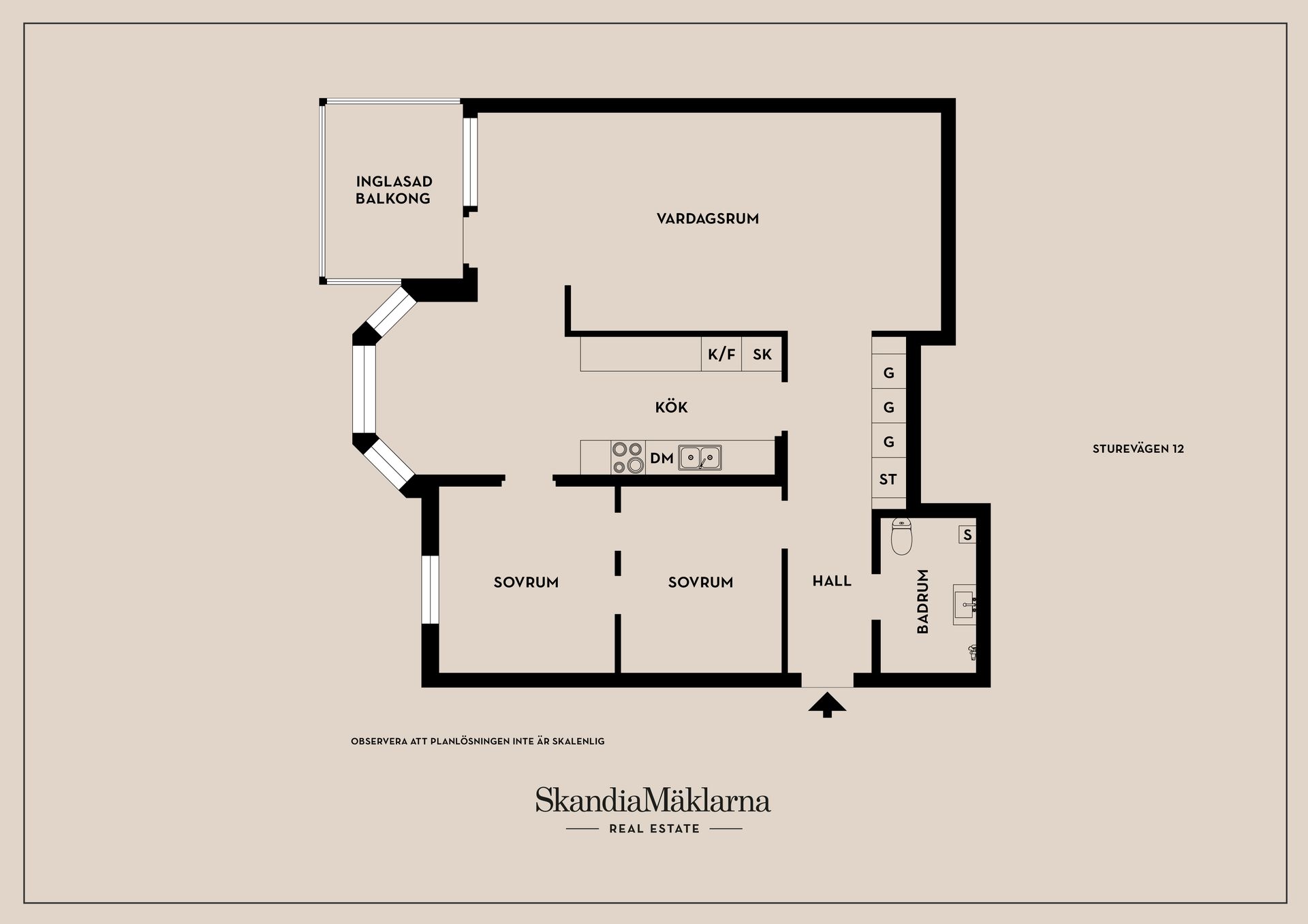 Bostadsrätt, Sturevägen 12, Nacka