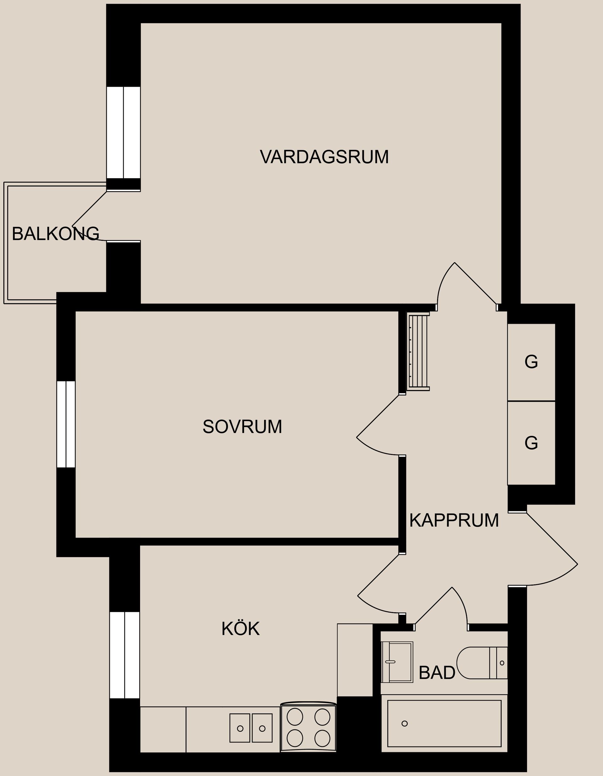 Bostadsrätt, Värmlandsgatan 59, Norr, Norrköping