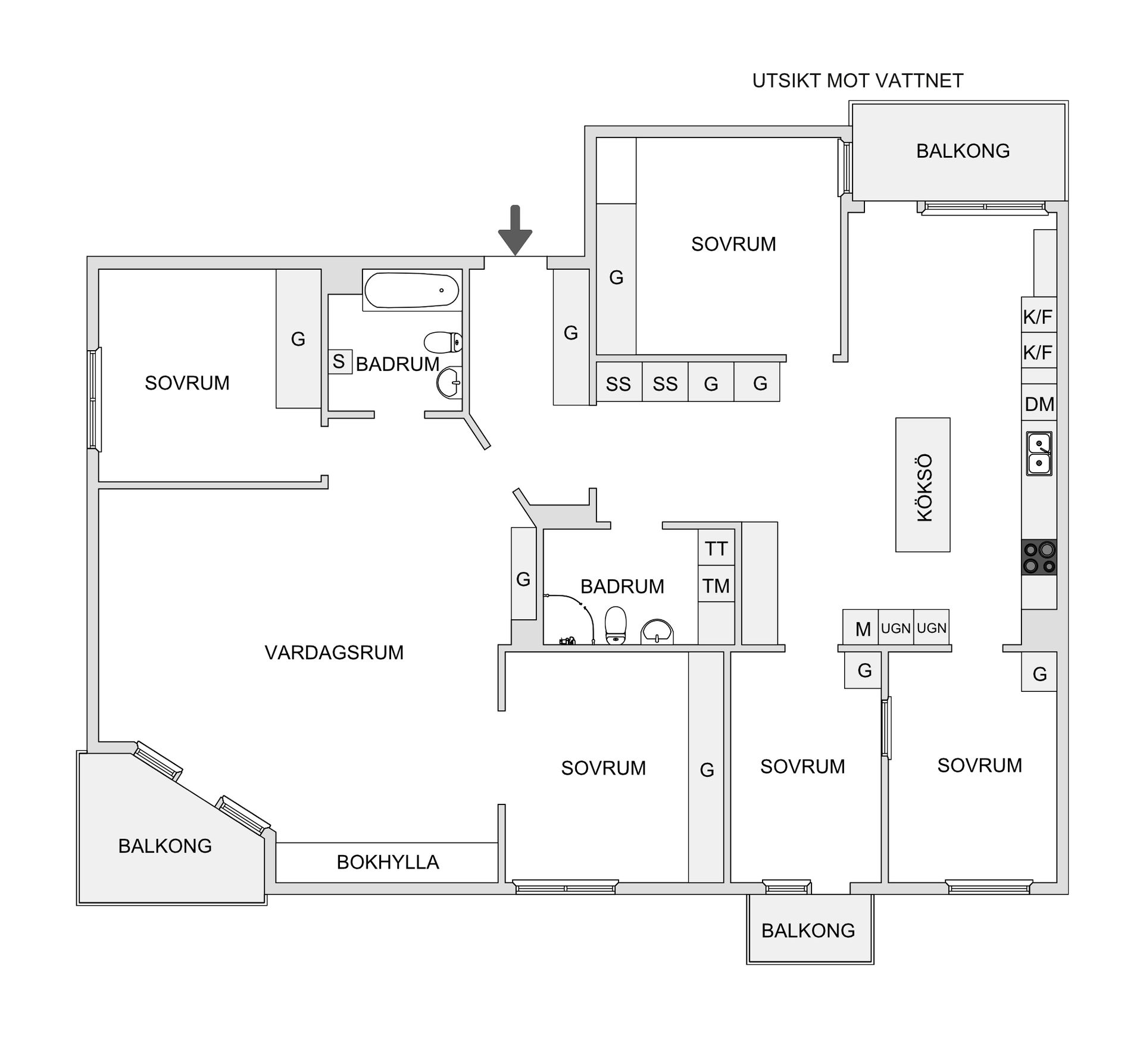 Bostadsrätt, Nackagatan 14, Södermalm - Norra Hammarbyhamnen, Stockholm