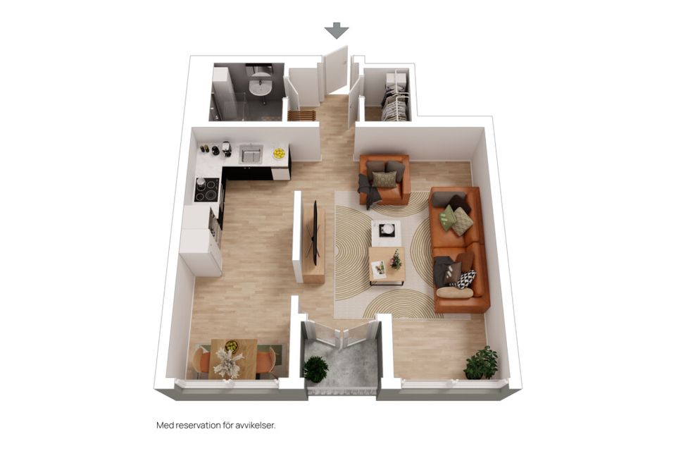 Bostadsrätt, Fiskebyvägen 4D, Öster, Hudiksvall