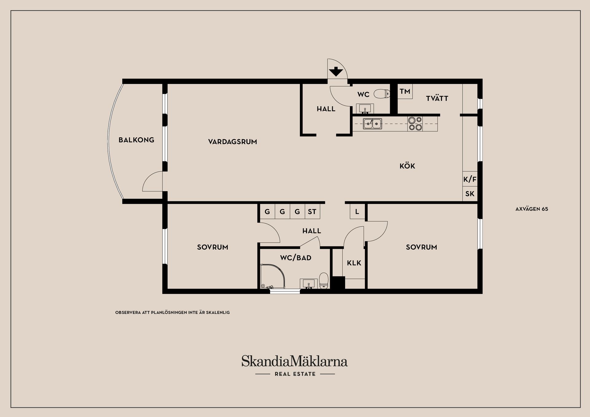 Bostadsrätt, Axvägen 65, Viksjö, Järfälla