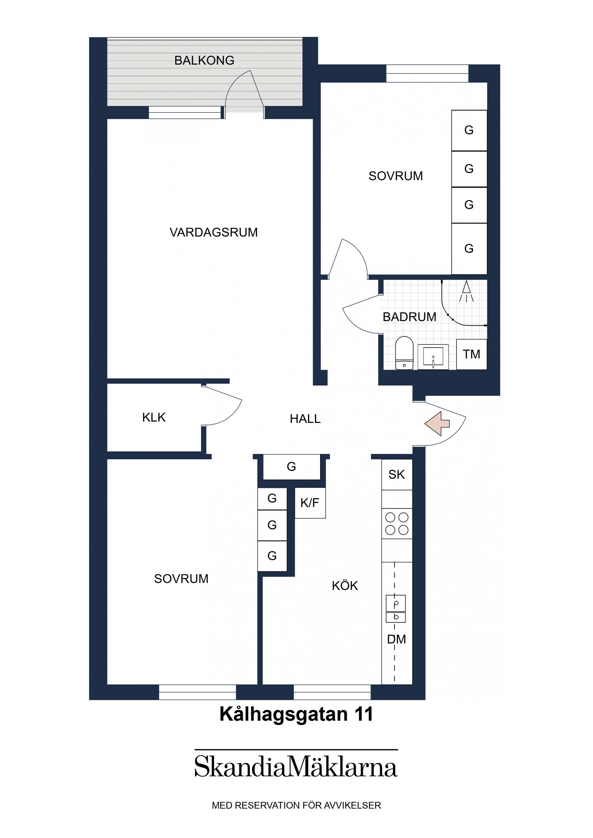 Bostadsrätt, Kålhagsgatan 11, Söder, Gävle