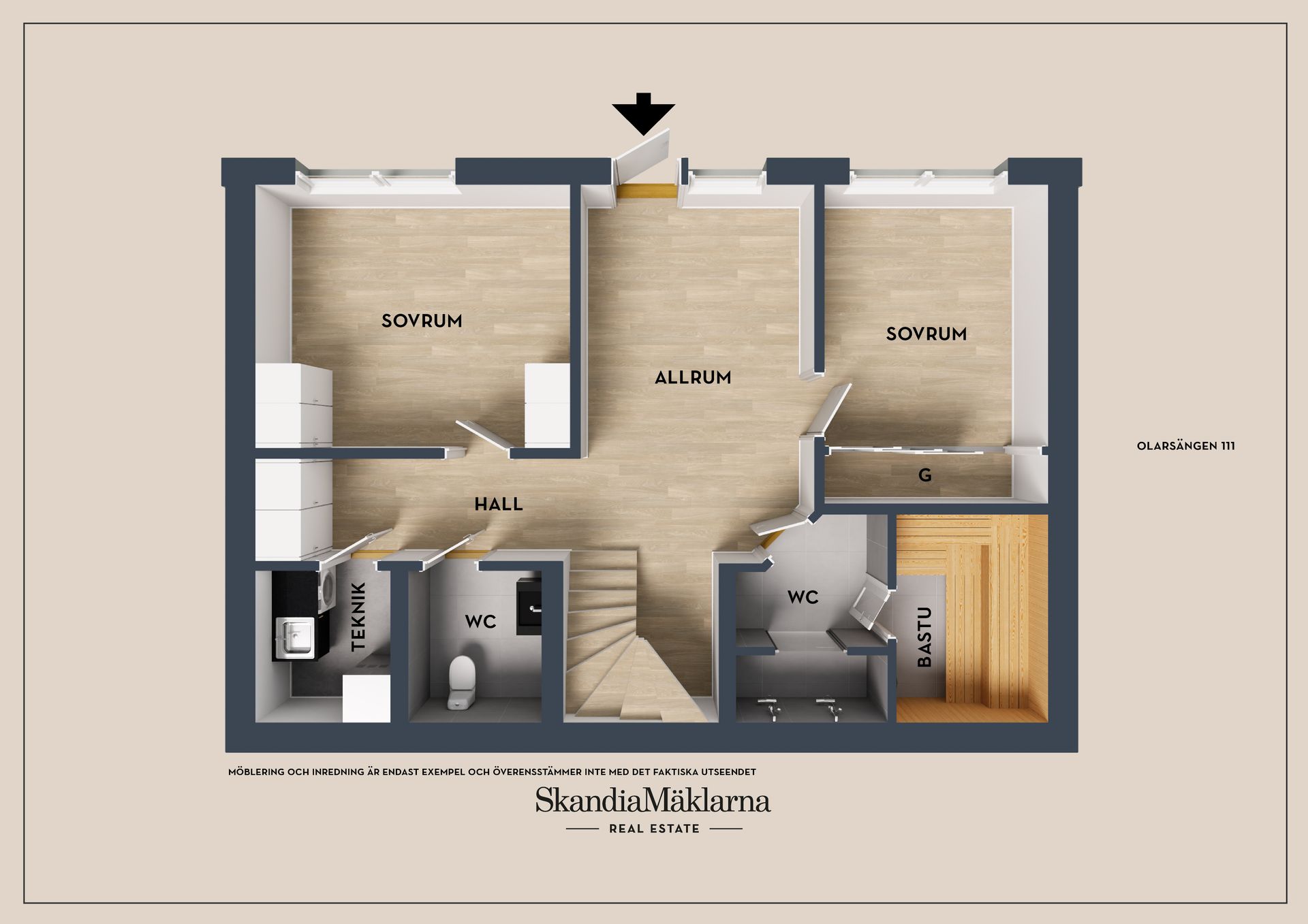 Fritidshus, Olarsängen 111, Sälfjällstorget, Lindvallen, Malung-Sälen