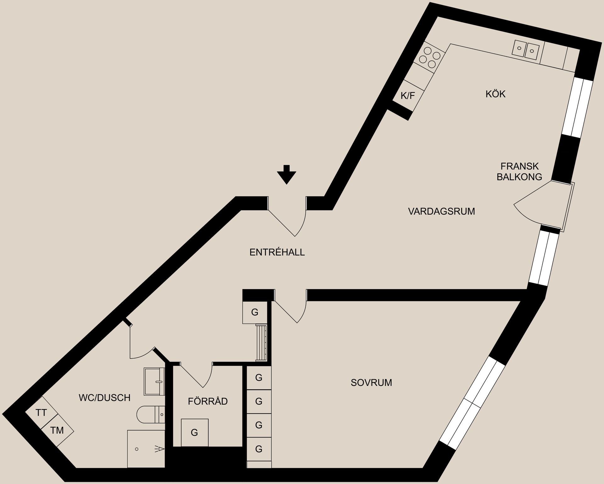 Bostadsrätt, Garvaregatan 4B, Central - Industrilandskapet, Norrköping