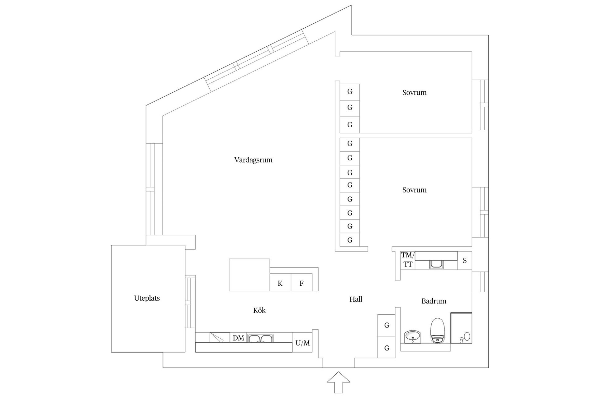Bostadsrätt, Andra Långgatan 61, Masthugget, Göteborg