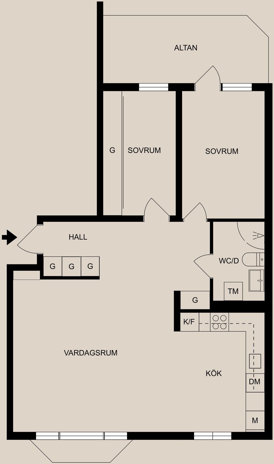 Bostadsrätt, Kristinagatan 5, Centralt, Norrköping