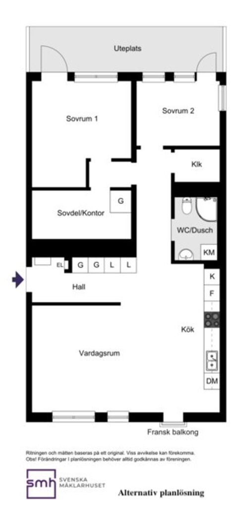 Bostadsrätt, Klädesvägen 34, Bromma / Brommaplan, Stockholm
