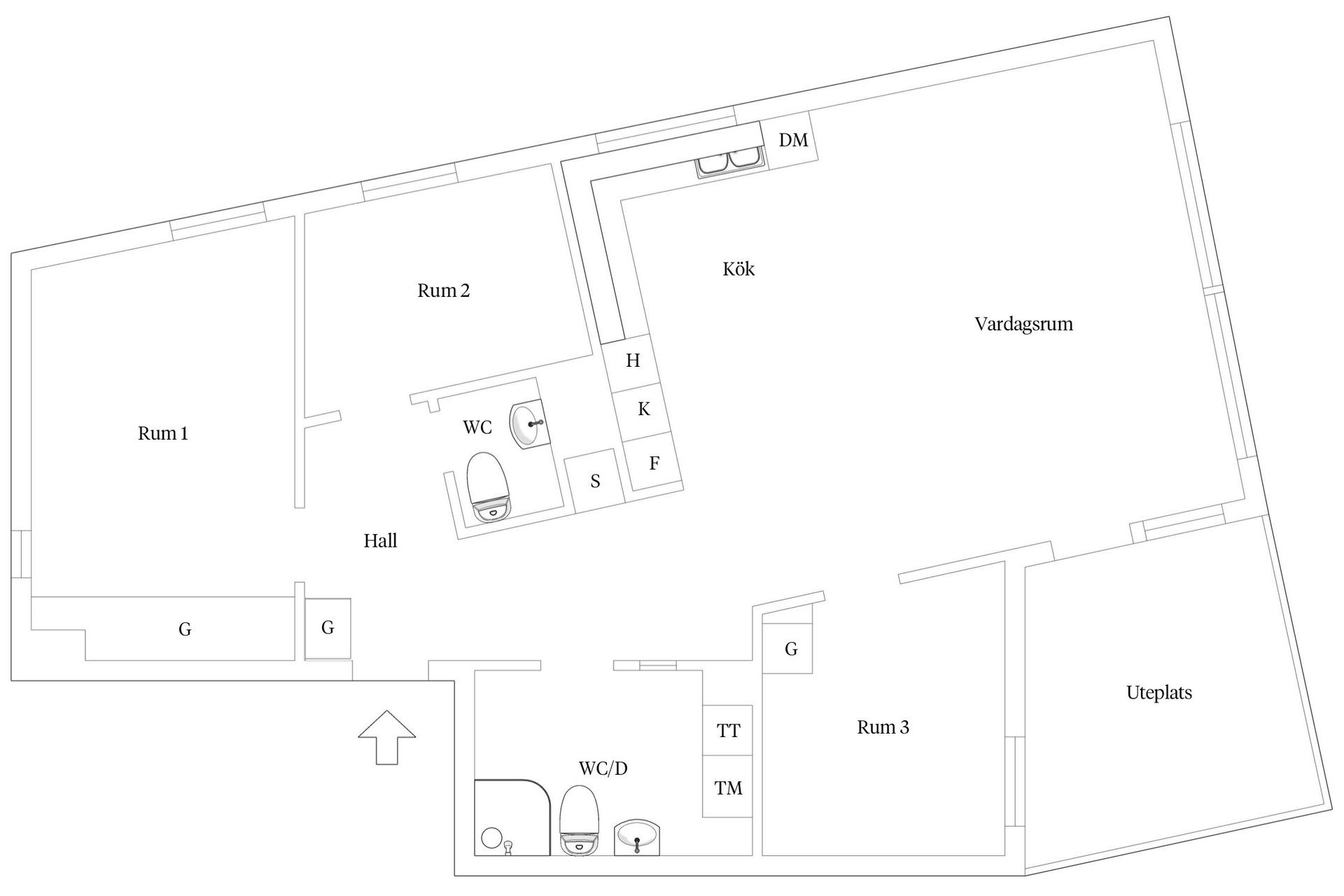 Bostadsrätt, Gamla Södertäljevägen 134A, Segeltorp, Huddinge
