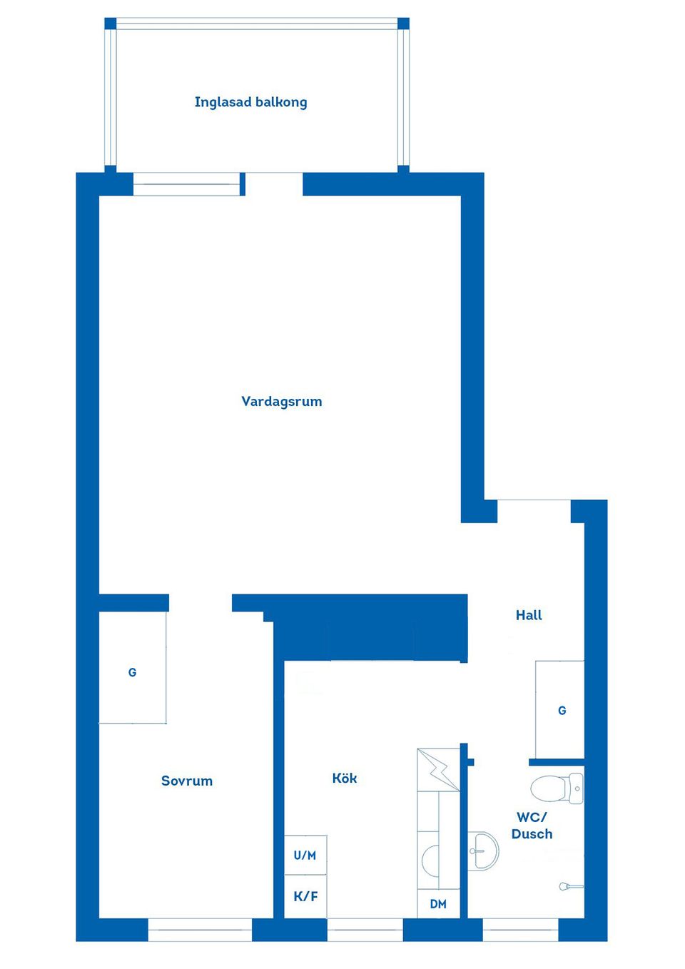 Bostadsrätt, Sveavägen 6A, Sveaplan, Eskilstuna