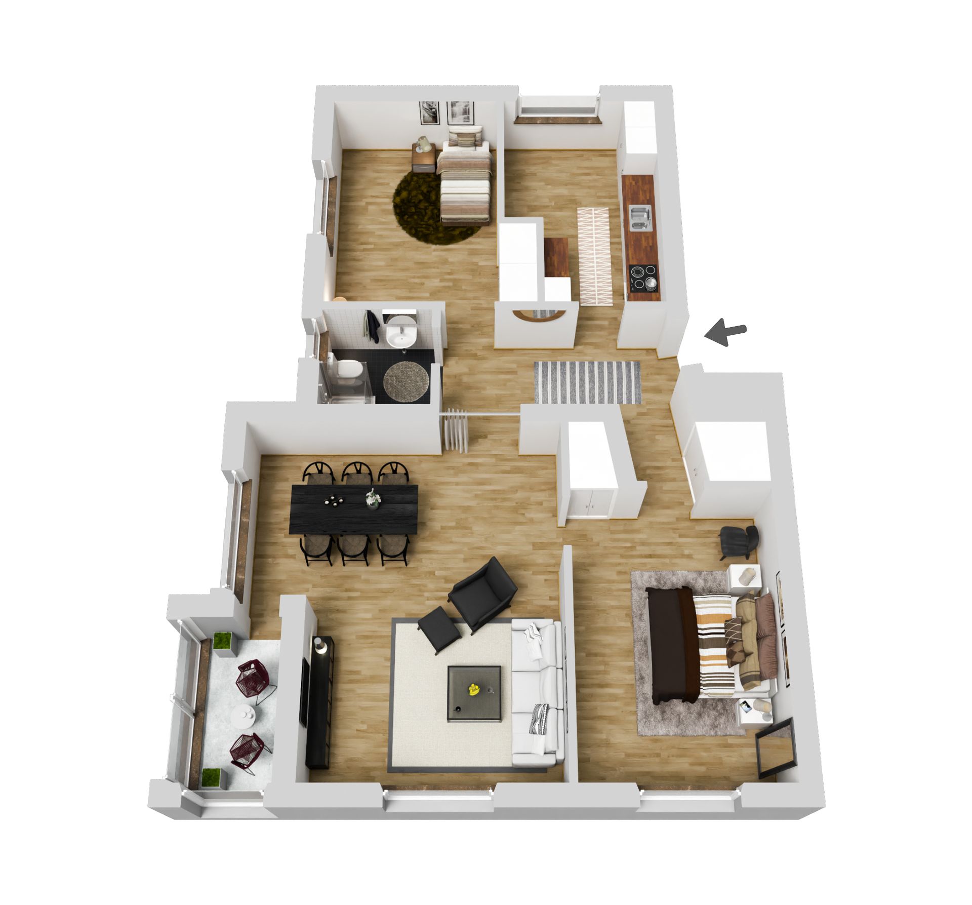 Bostadsrätt, Olstorpsgatan 7B, Centralt, Ljungby