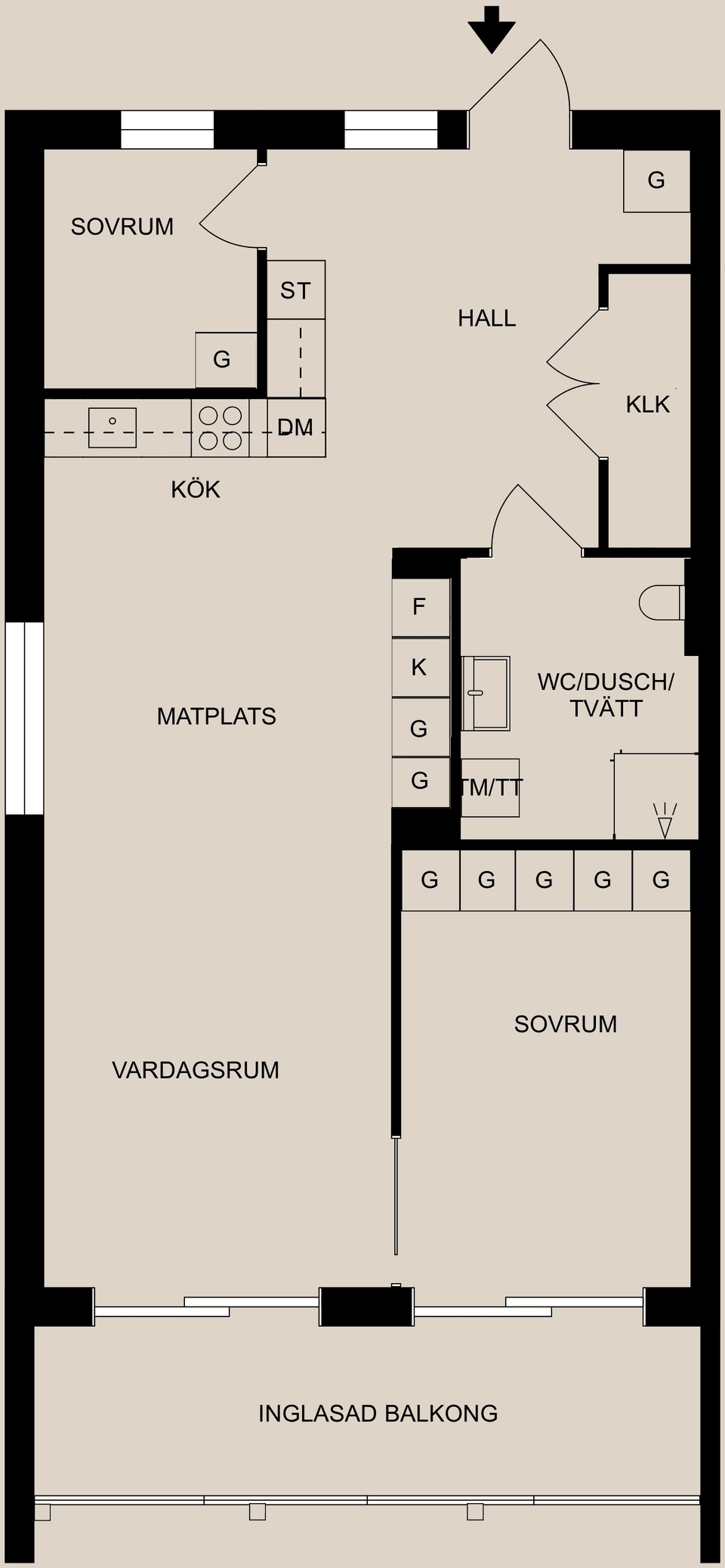 Bostadsrätt, Ljuragatan 10H, Ljura / Söder, Norrköping