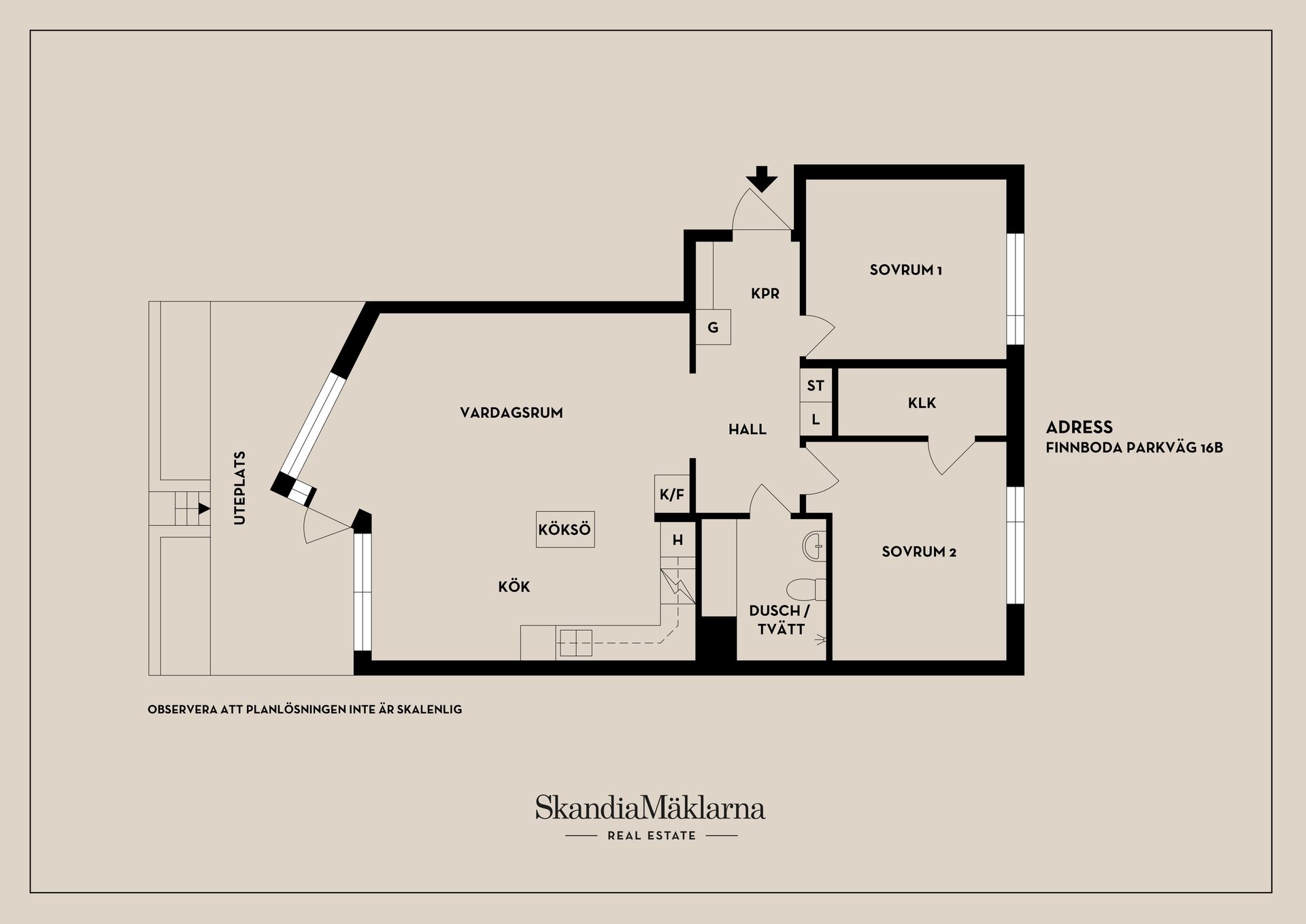 Bostadsrätt, Finnboda parkväg 16B, Finnboda Hamn, Nacka