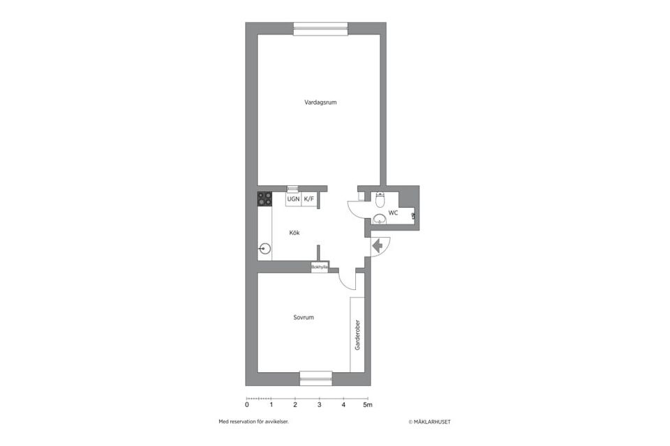 Bostadsrätt, Upplandsgatan 4a, Centralt/Norr, Norrköping