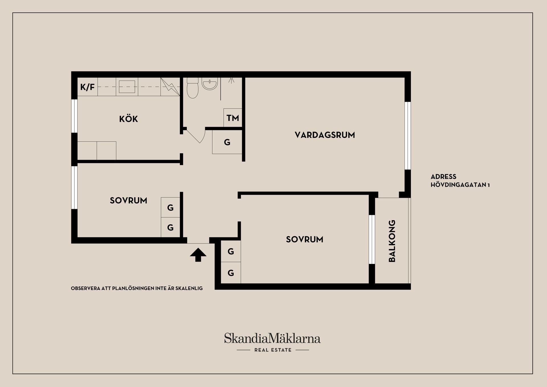 Bostadsrätt, Hövdingagatan 1, Aspudden, Stockholm