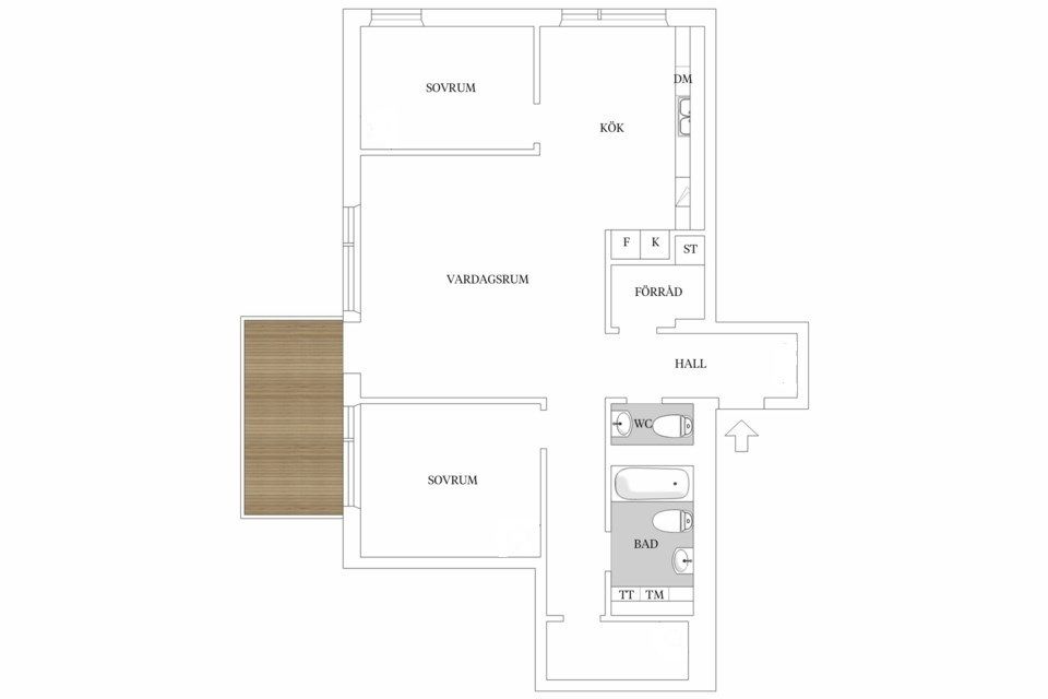 Bostadsrätt, Karlsbodavägen 44, 6/6 tr, Bromma - Mariehäll, Stockholm