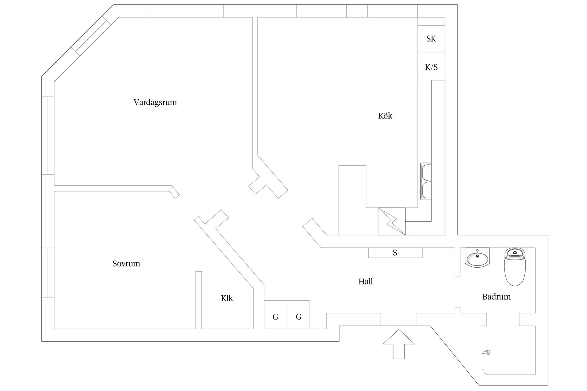 Bostadsrätt, Österportsgatan 5C, Drottningtorget, Malmö