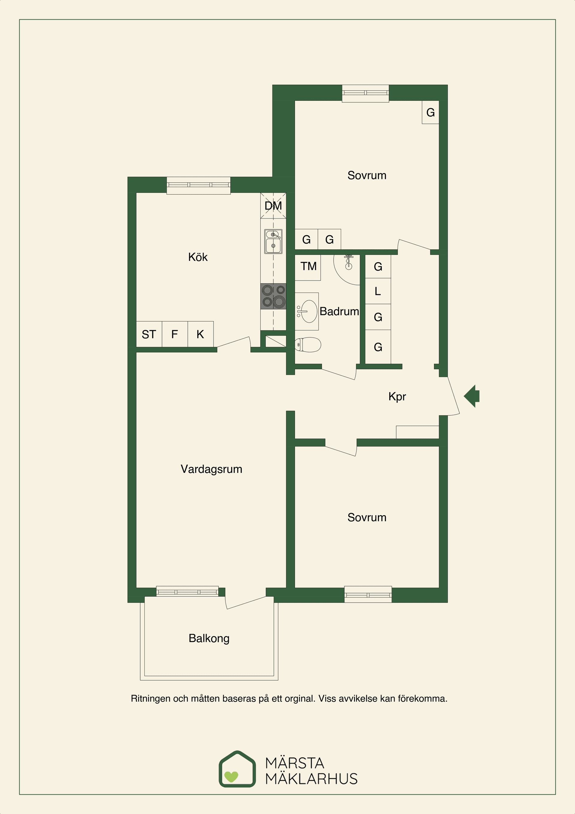 Bostadsrätt, Södergatan 16A, Märsta Centralt, Sigtuna