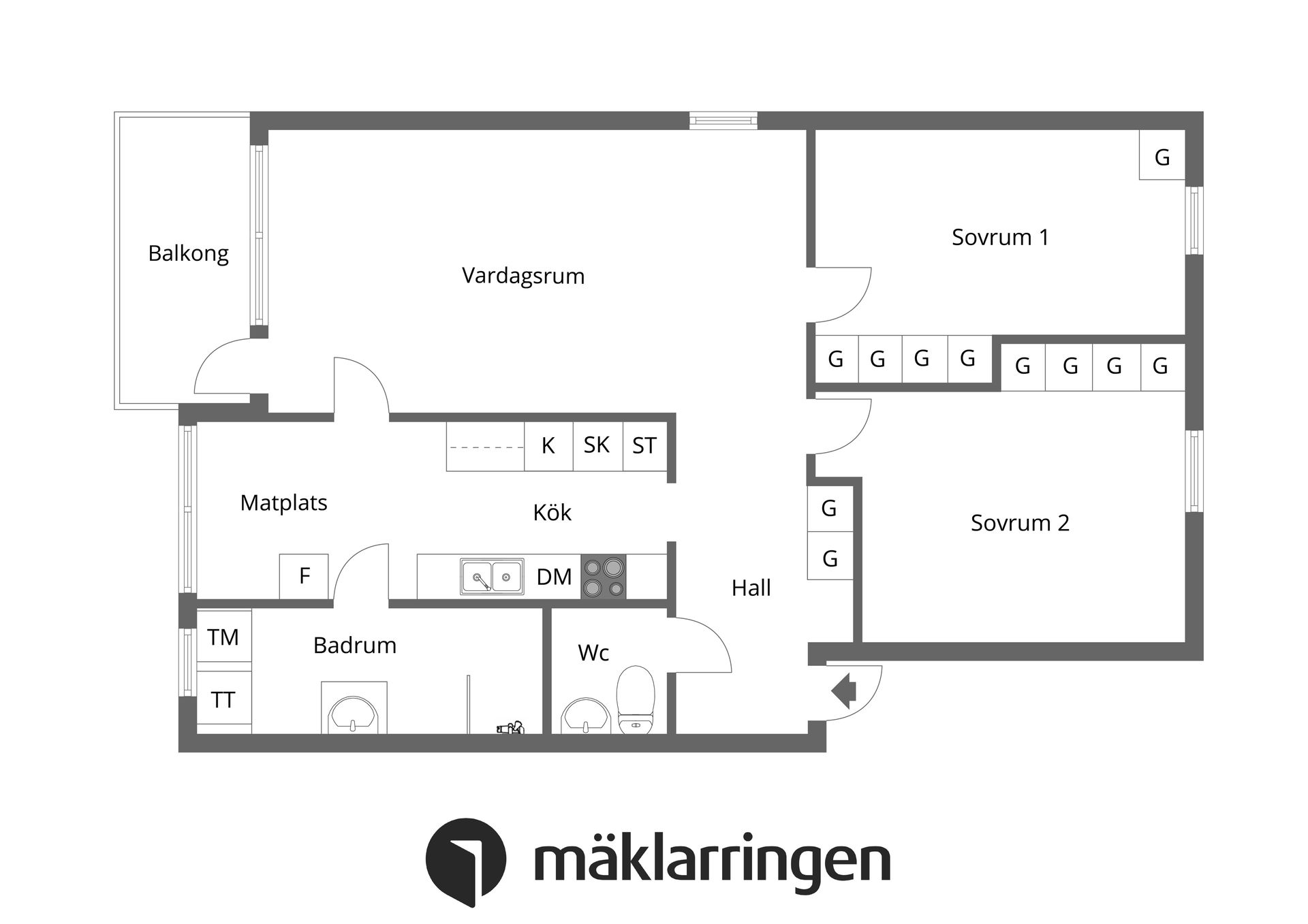 Bostadsrätt, Västerleden 144, Västerleden, Enköping