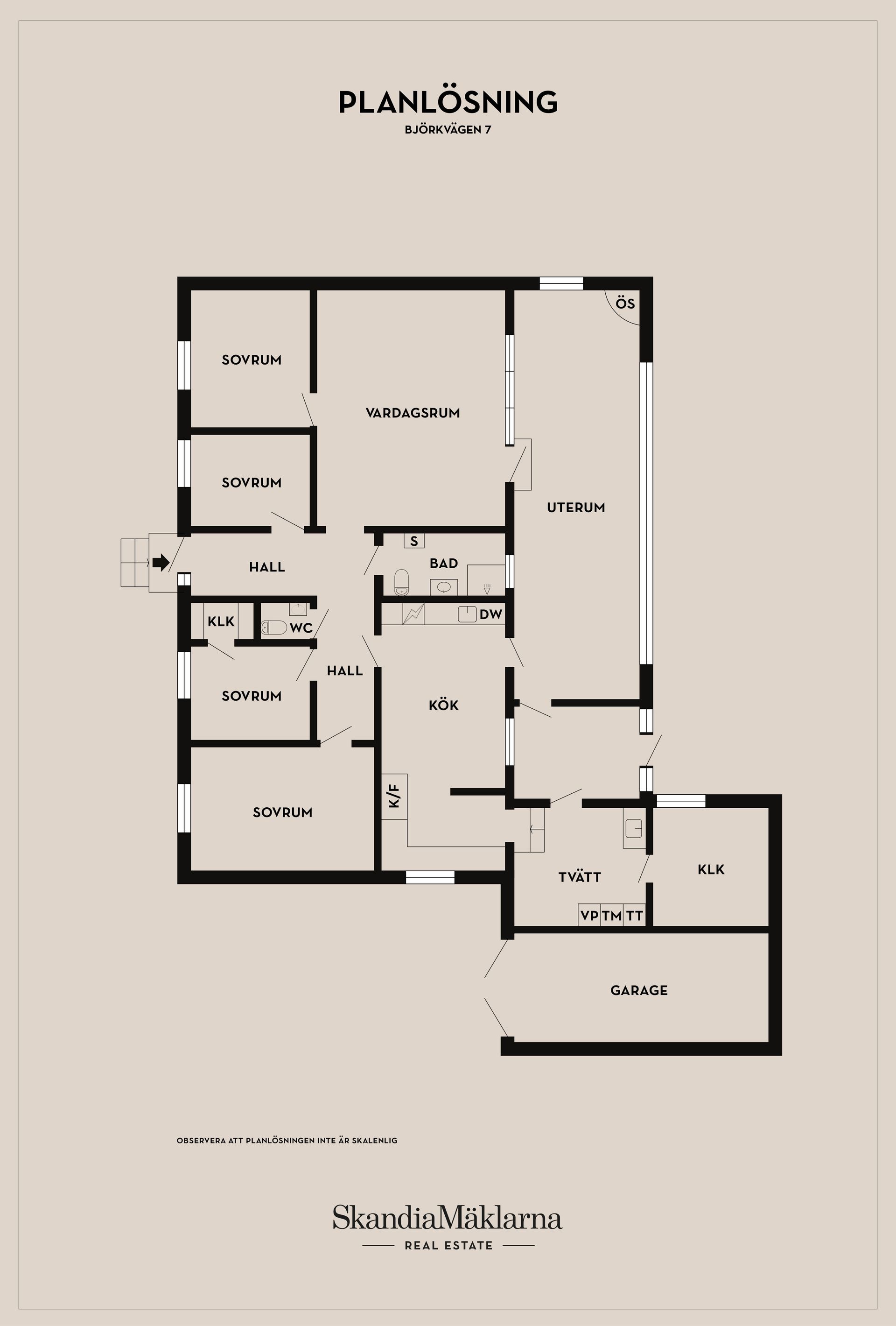 Villa, Björkvägen 7, Nybrostrand, Ystad