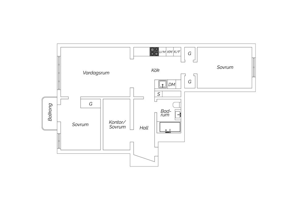 Bostadsrätt, Fredhällsgatan 3, Fredhäll, Stockholm